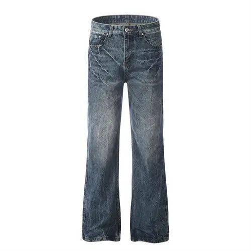Japanese Brand × Jean Pants Punk washed distressed loose casual flared jeans Size US 34 / EU 50 - 1 Thumbnail