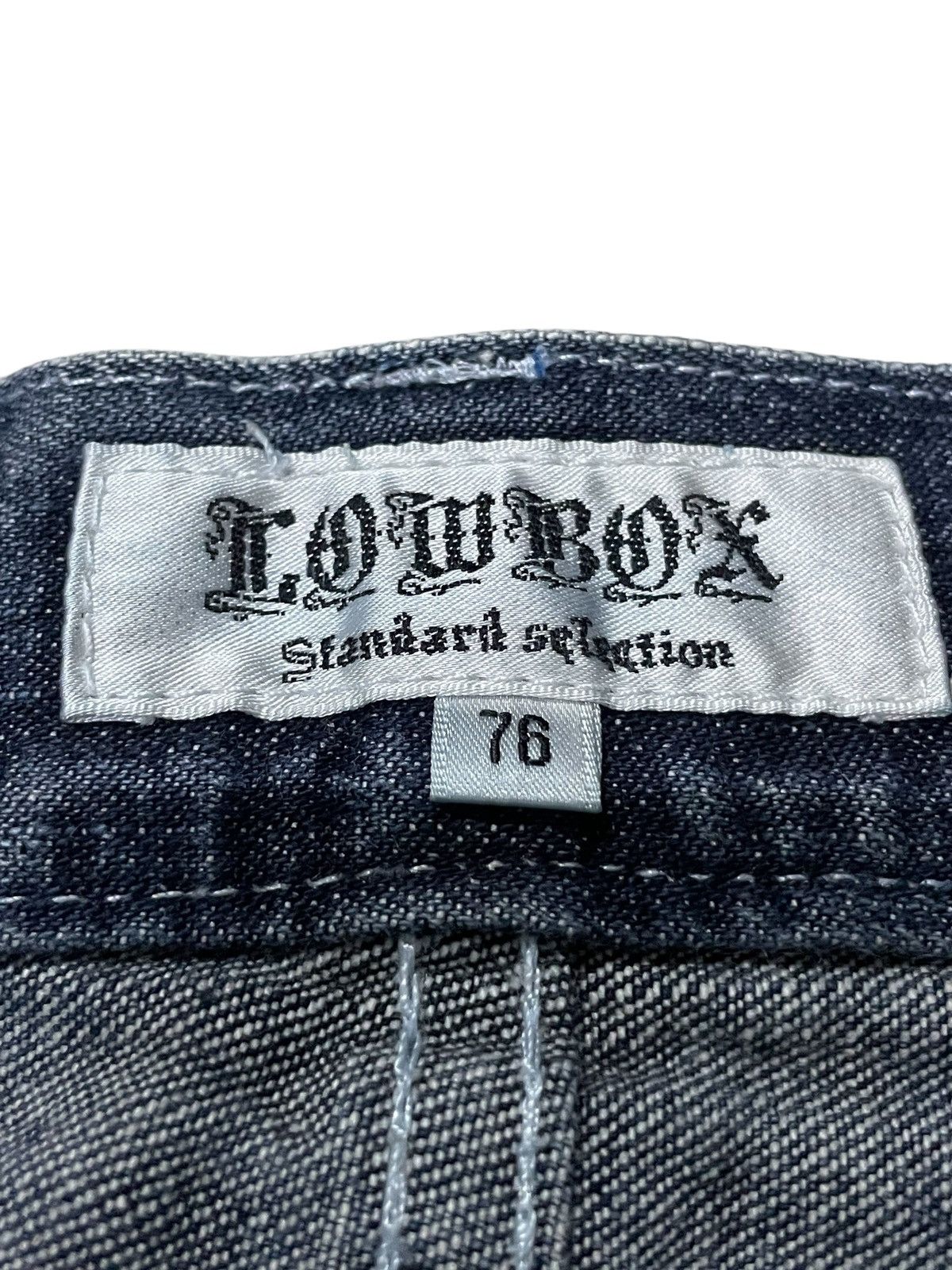 If Six Was Nine × LOWBOX × Le Grande Bleu (L.G.B.) Lowbox Japan Cracked Shadow Wash Straight Jeans Size US 30 / EU 46 - 22 Thumbnail