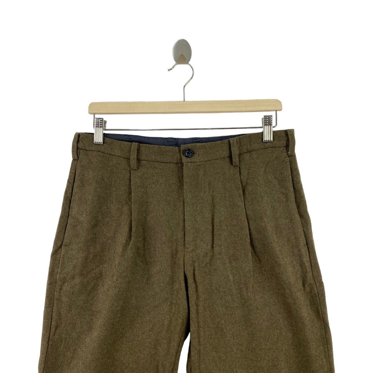 Japanese Brand RELUME JOURNAL STANDARD Japan Brand Wool Straight Cut Brown Size US 30 / EU 46 - 2 Thumbnail