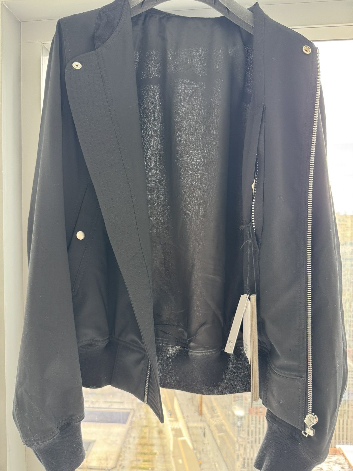 Rick Owens Rick Owens Black Classic Flight Bomber Jacket Size US M / EU 48-50 / 2 - 2 Thumbnail