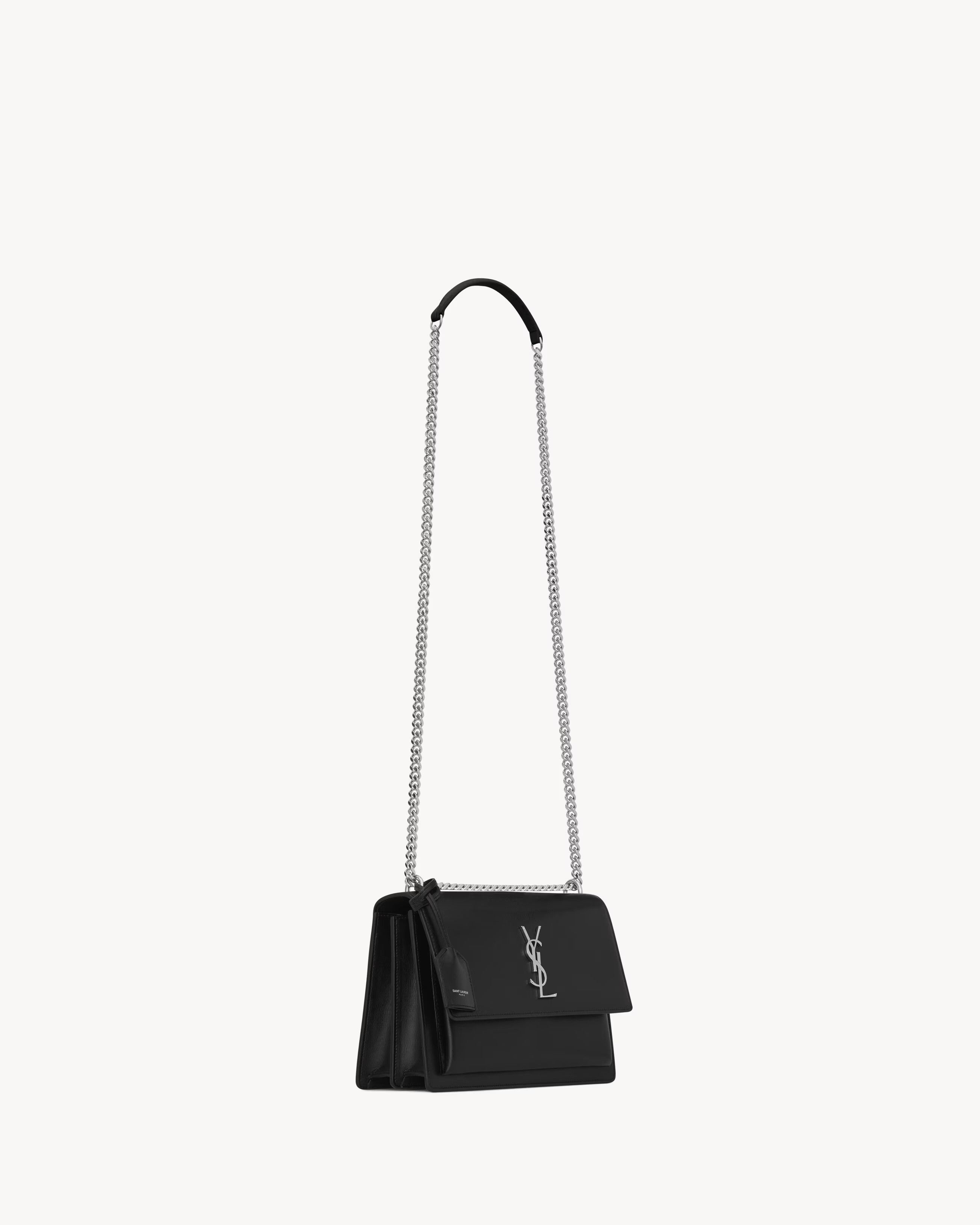 Saint Laurent Paris o1b1hav110125 Size: OS / Large Shoulder Bag Leather in Black Size ONE SIZE - 6 Thumbnail