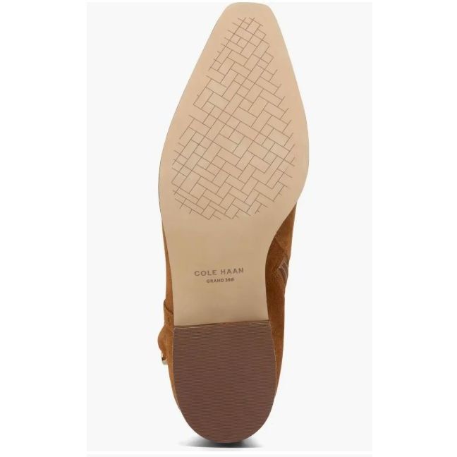 Cole Haan Cole Haan Womens Brown Suede Side Zip Up Norella Buckle Ankl Size US 8 / IT 38 - 10 Thumbnail