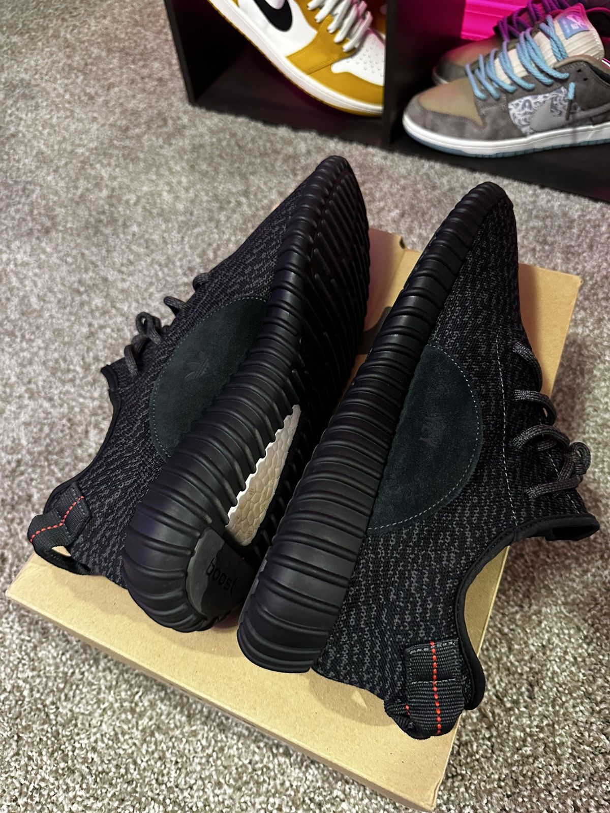 Adidas Yeezy 350 Pirate Black Size US 11.5 / EU 44-45 - 5 Thumbnail