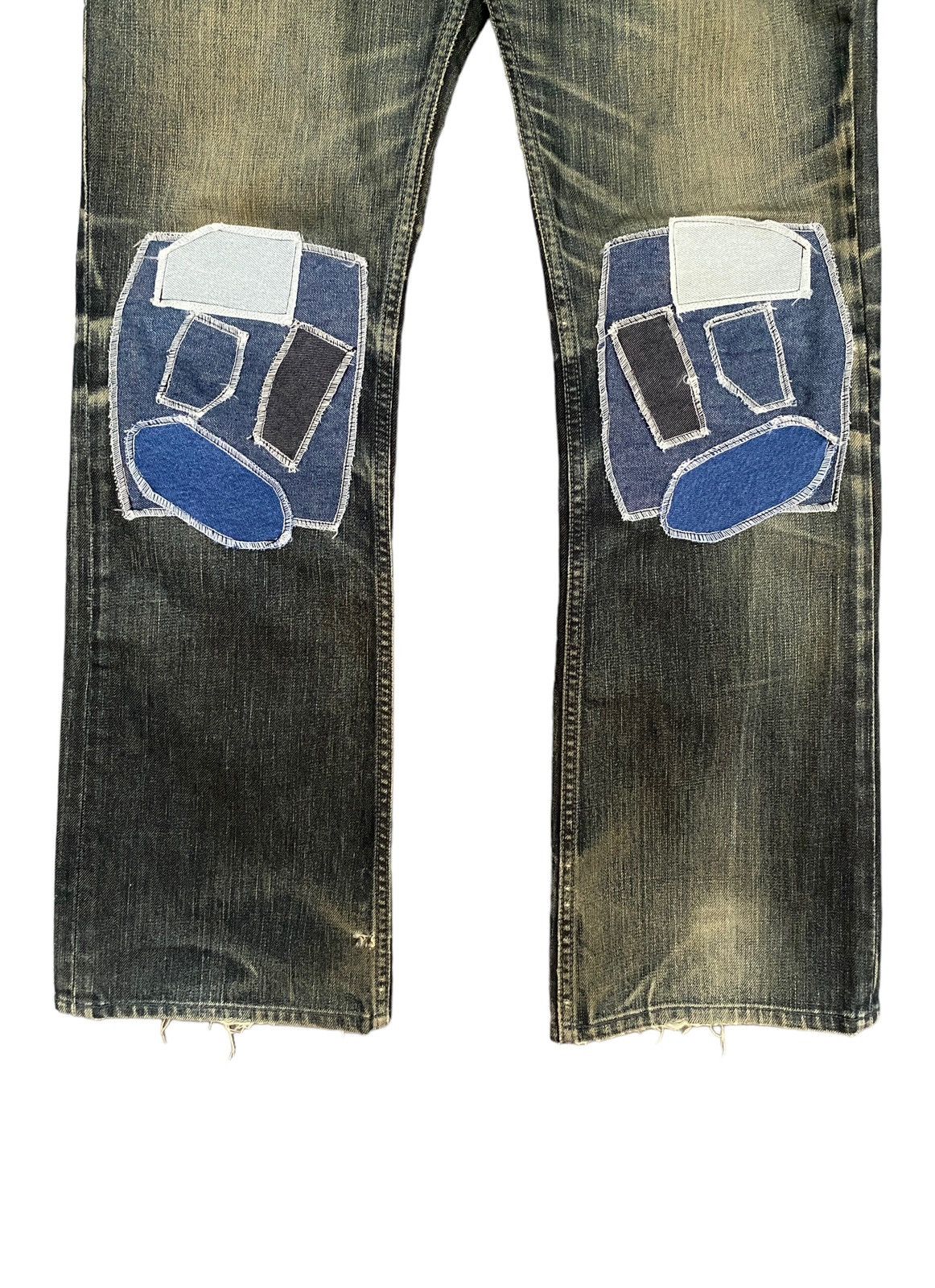 Vintage Vintage Brand Diesel Patchwork Jeans 1990s Size US 30 / EU 46 - 5 Thumbnail