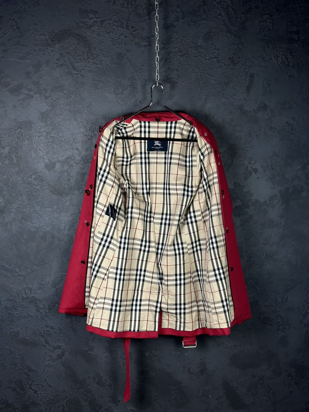 Burberry × Vintage Womens Burberry Vintage Trench Coat Jacket Wool Lining Size M / US 6-8 / IT 42-44 - 10 Thumbnail