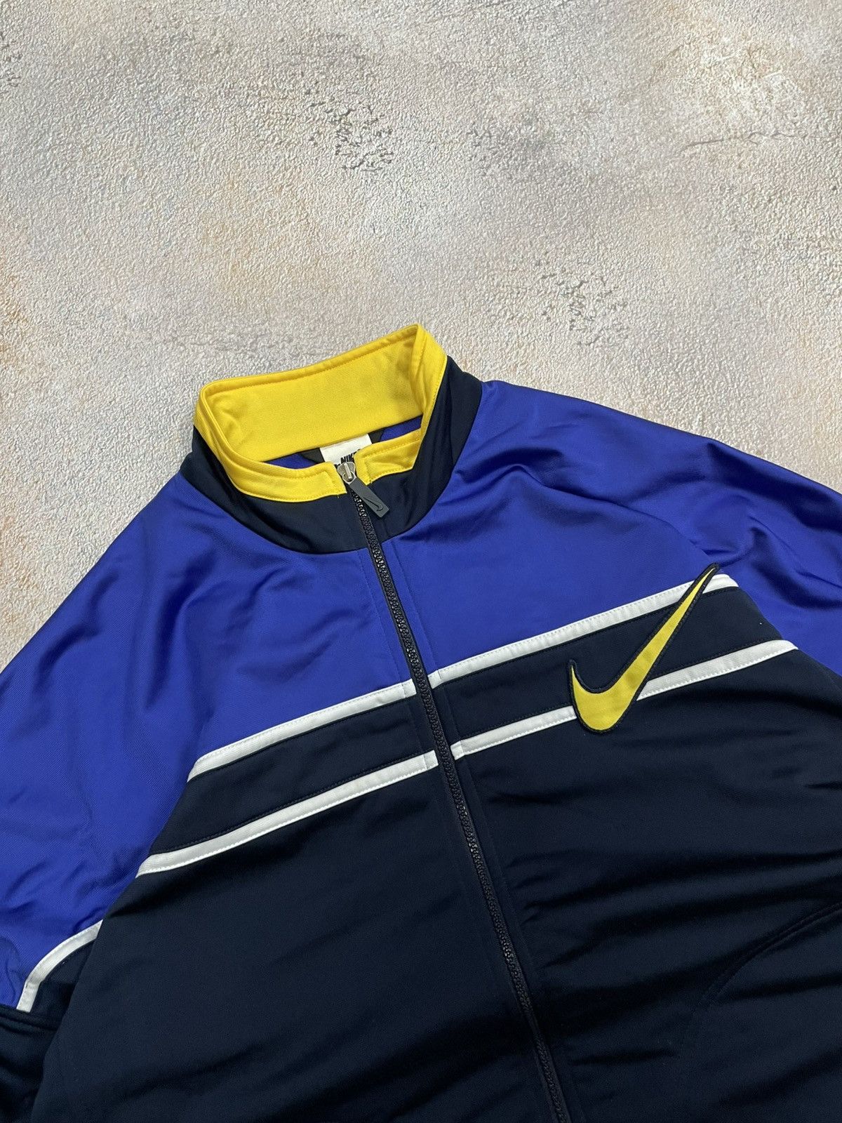 Nike Vintage Nike Big Swoosh Cotton Track Jacket Size US M / EU 48-50 / 2 - 3 Thumbnail