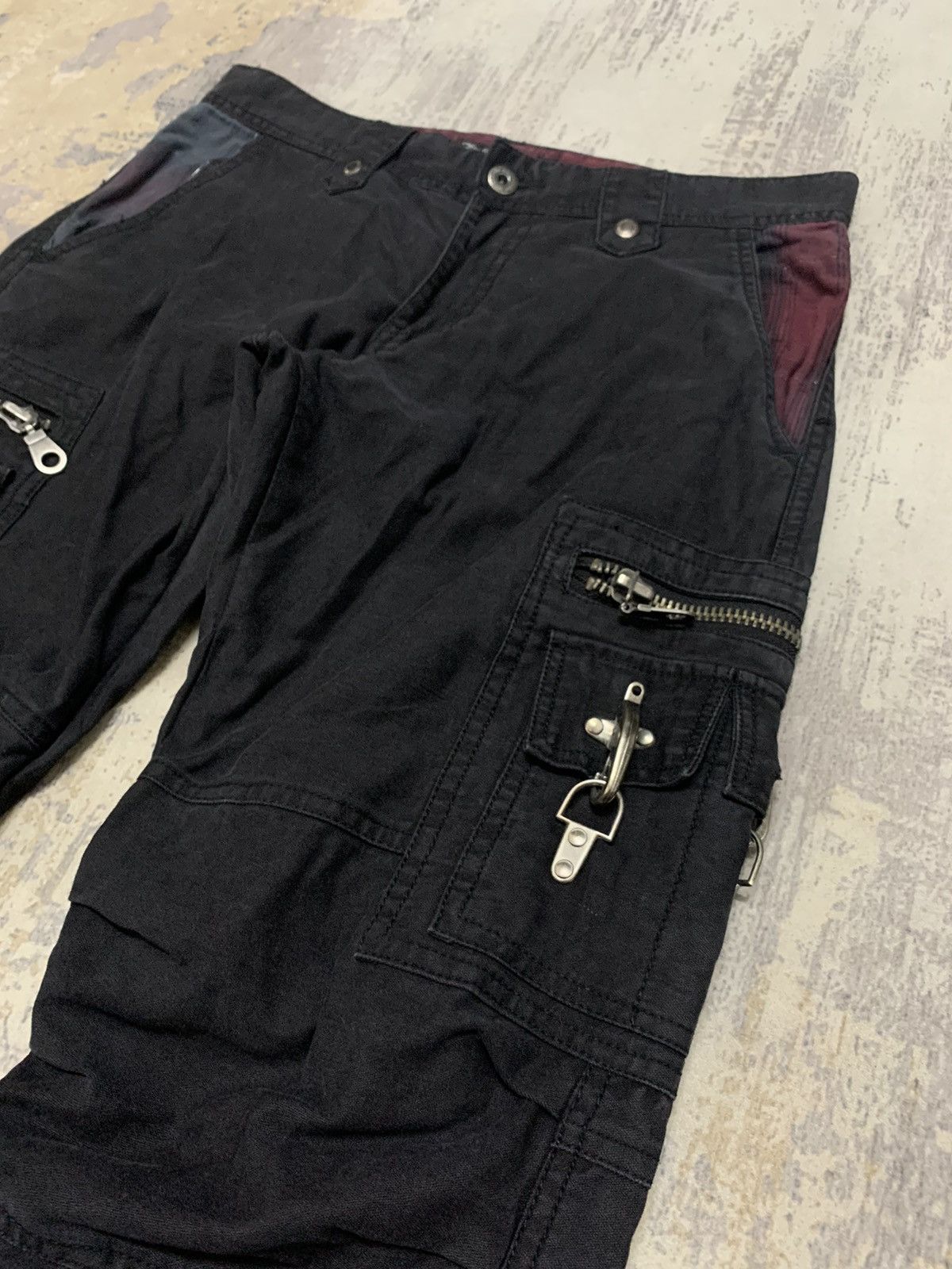 Japanese Brand In The Attic Cyber Y2K Multi-Pocket Bondage Pants Punk 30x32 Size US 30 / EU 46 - 7 Thumbnail