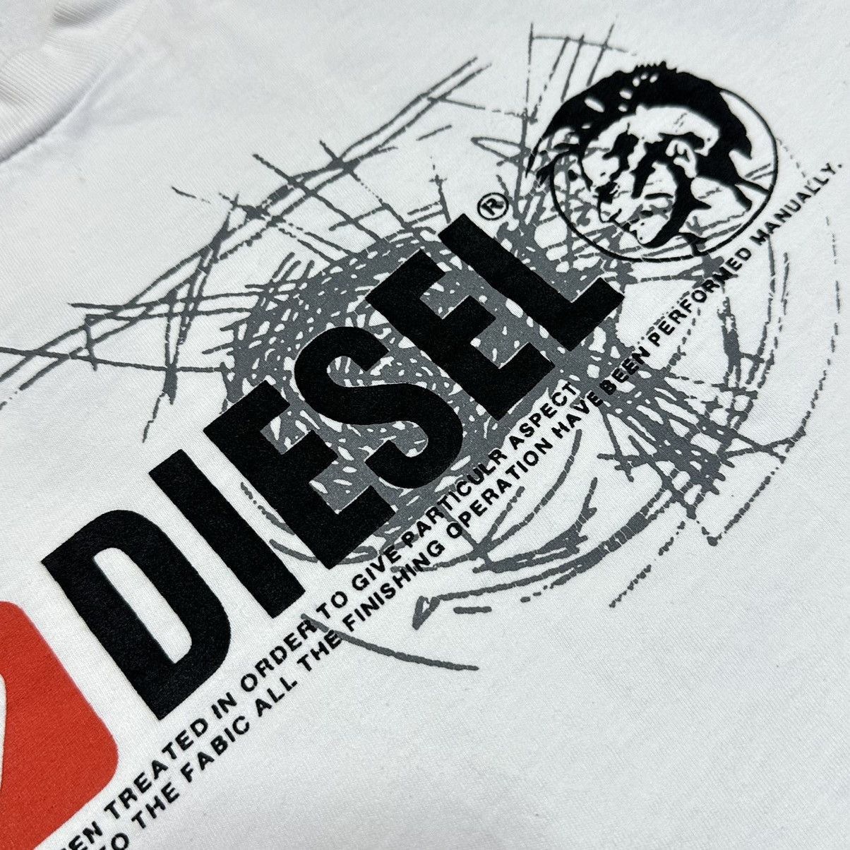 Diesel Vintage Diesel Big Logo Tee / T Shirt Size US L / EU 52-54 / 3 - 4 Thumbnail