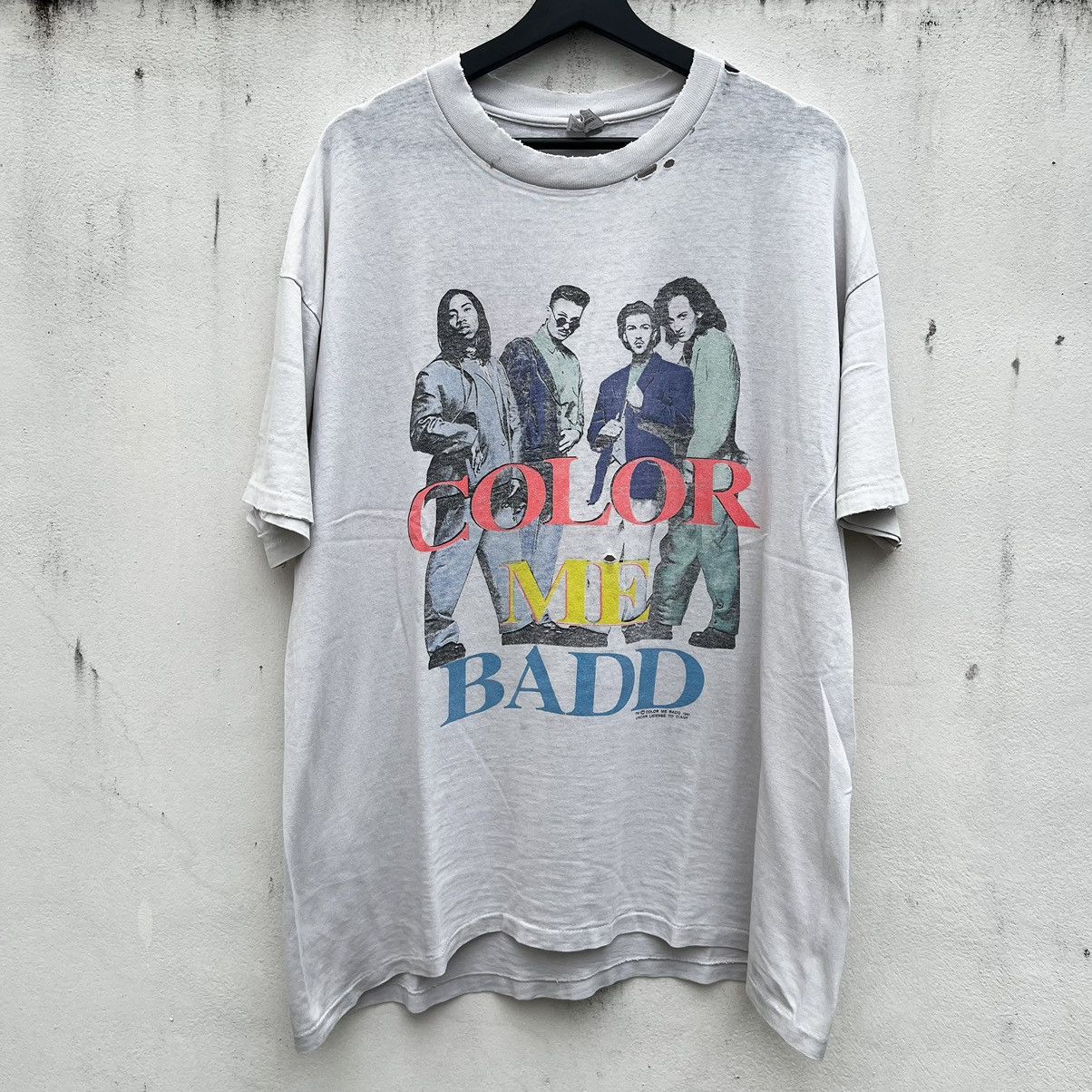 90s vintage COLOR ME BADD Tシャツ XL giant Vintage 1991 Color Me Badd 90s R&B Music Group Giant Graphic
