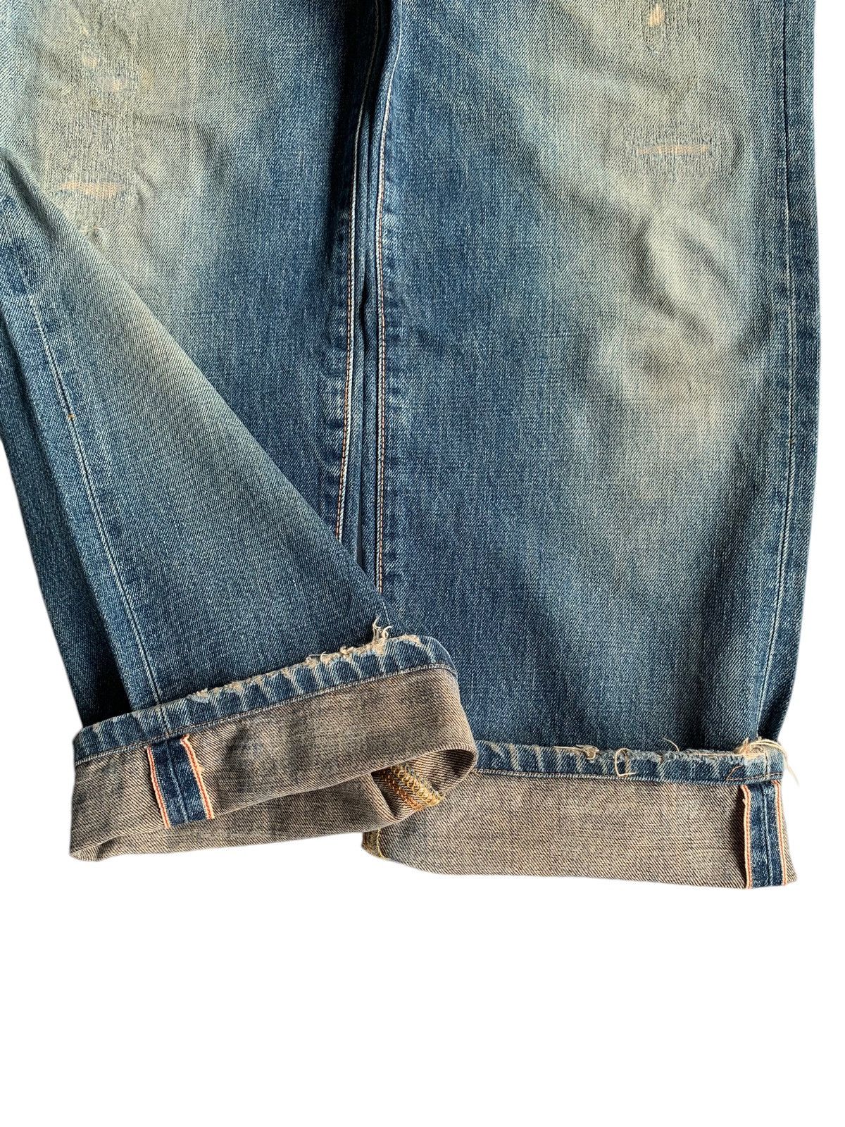 Edwin × If Six Was Nine × Jean EDWIN 505X SELVEDGE MUDWASH DISTRESSED DENIM Size US 28 / EU 44 - 8 Thumbnail