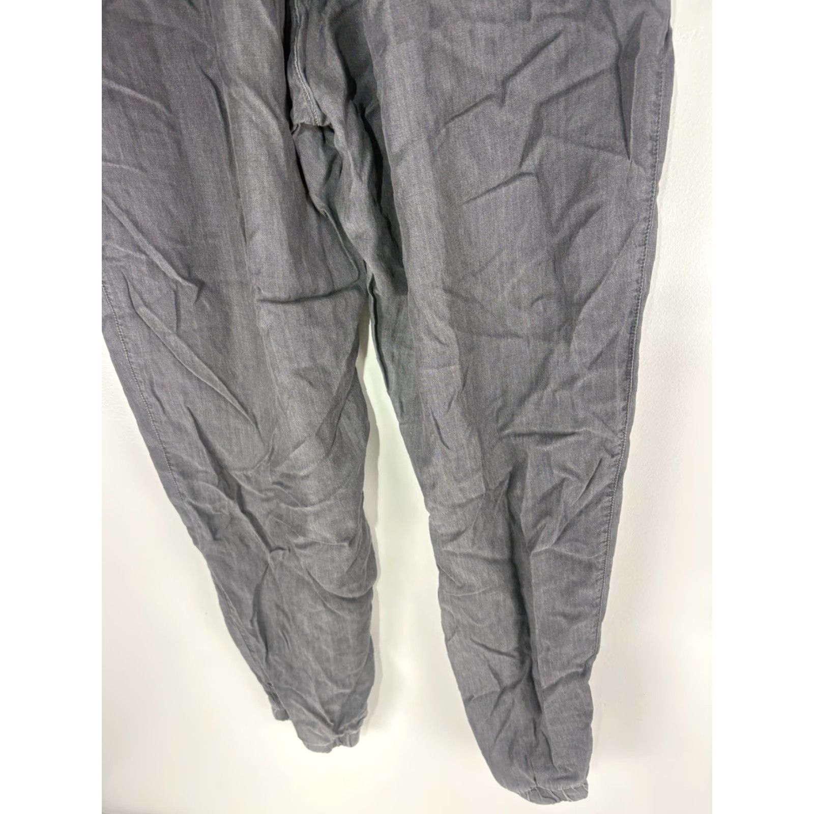 Vintage VINTAGE None Serra Gray Lyocell Joggers Women's Size L Elastic Waist Pockets Casual Summer Fall Spring Size 36" / US 14 / IT 50 - 6 Thumbnail