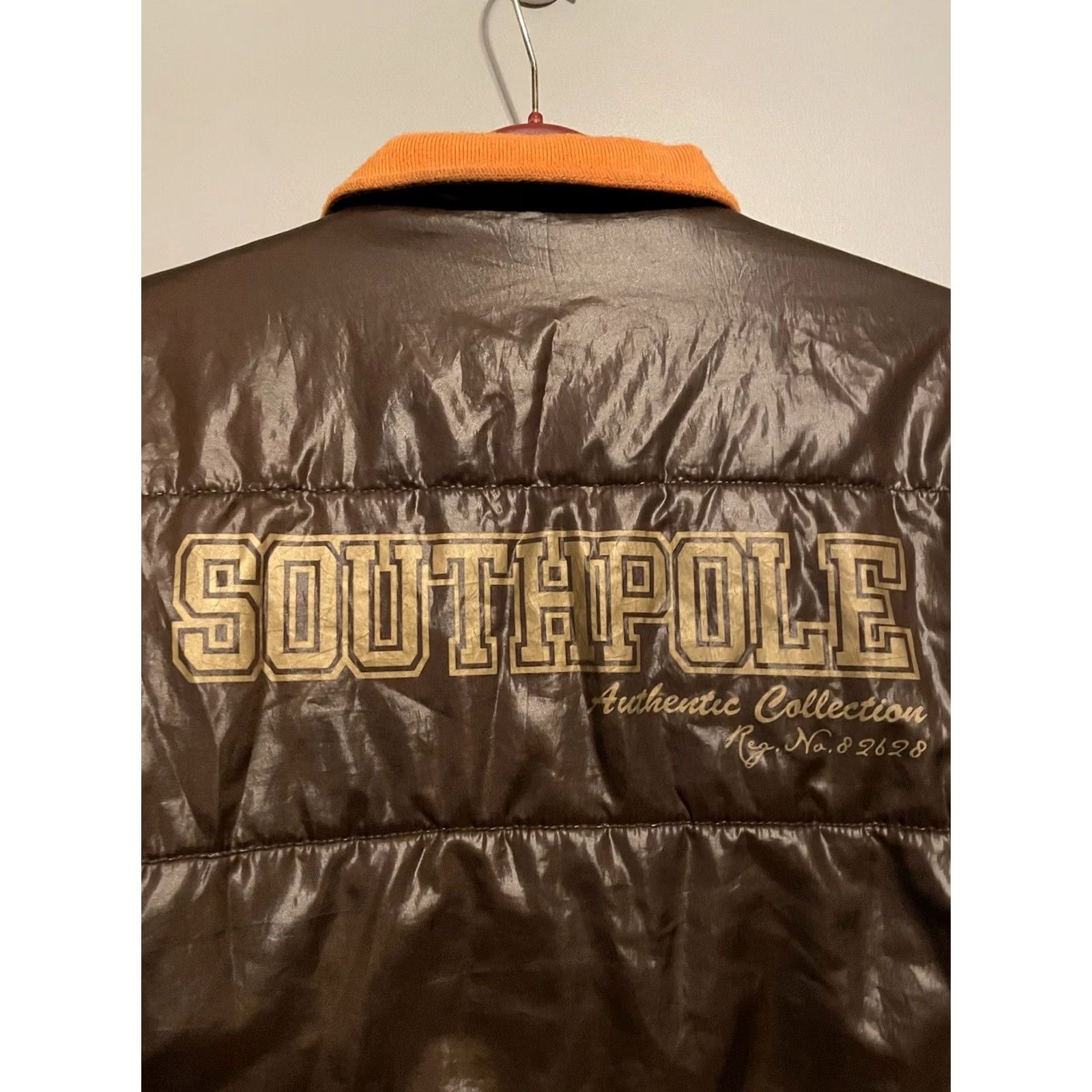Southpole VINTAGE Southpole Puffer Jacket Coat Full Zip Reversible Quilted Nylon Brown L Unisex Adults Mens Women? Size US L / EU 52-54 / 3 - 6 Thumbnail