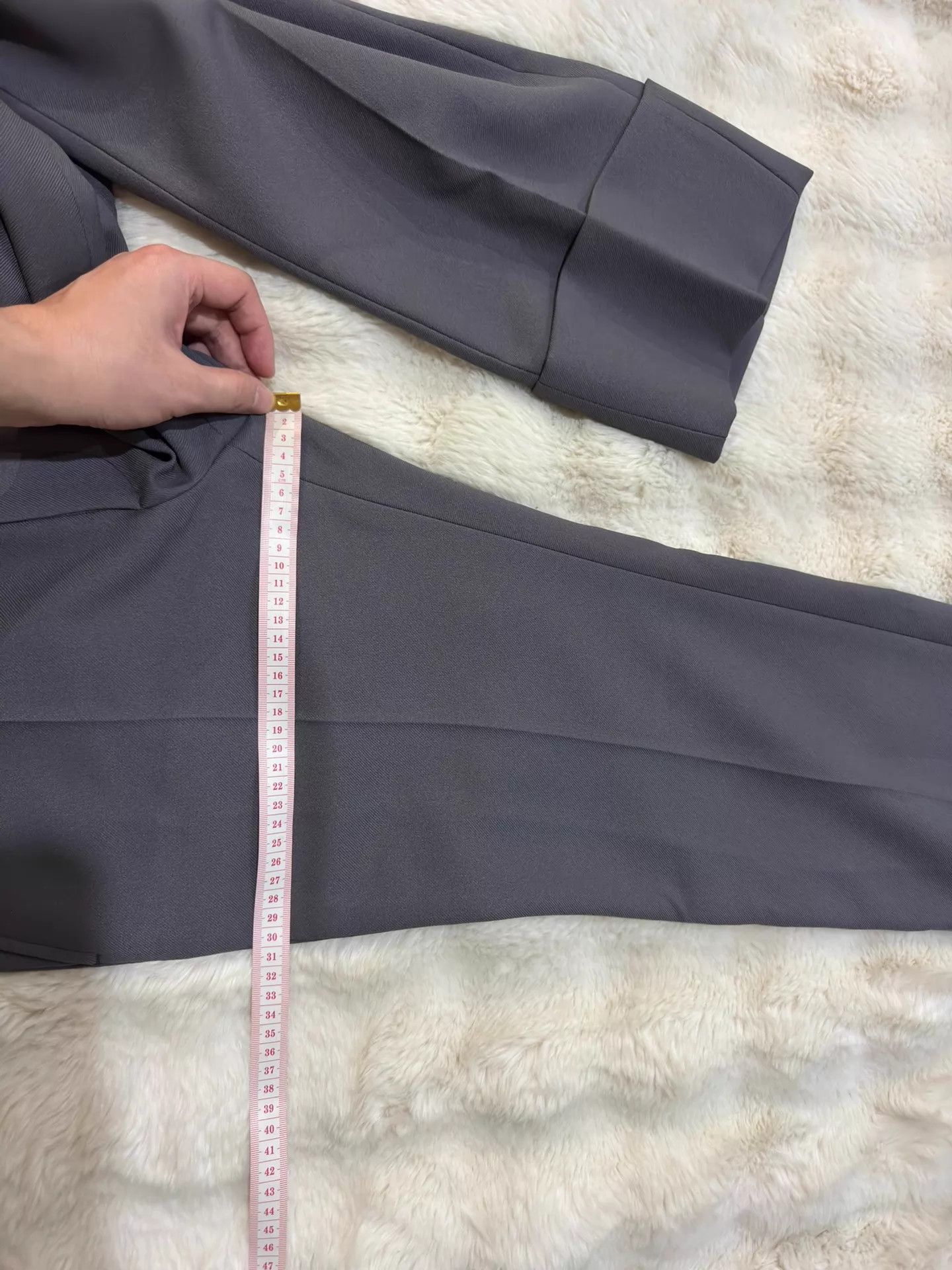 Gucci Gucci Gray Straight Wide-Leg Pants Size 44 New with Tags Size US 28 / EU 44 - 7 Thumbnail