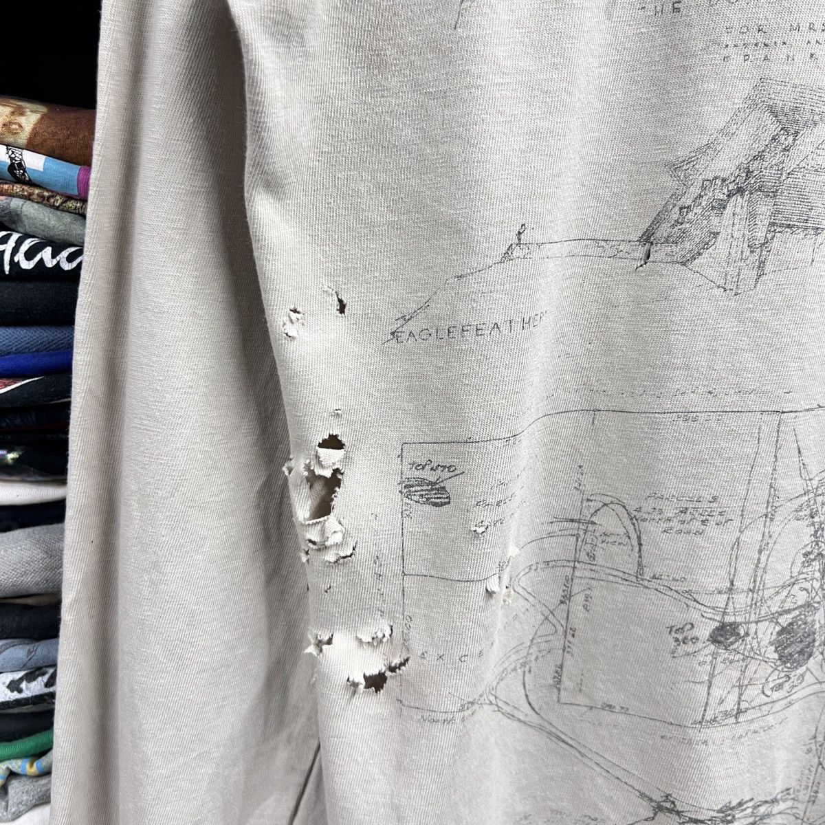 Vintage VTG FRANK LLYOD WRIGHT DISTRESS TEE Size US M / EU 48-50 / 2 - 4 Thumbnail