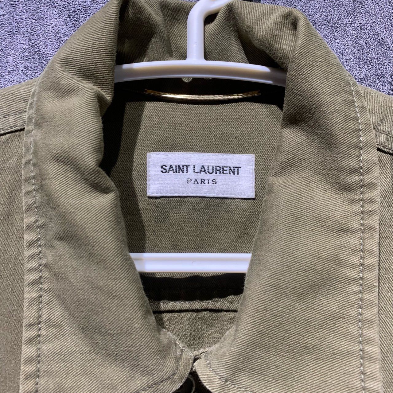 Saint Laurent Paris Saint laurent size 38 Shark Army Green Jacket 2501-Nextarro Size US M / EU 48-50 / 2 - 2 Thumbnail
