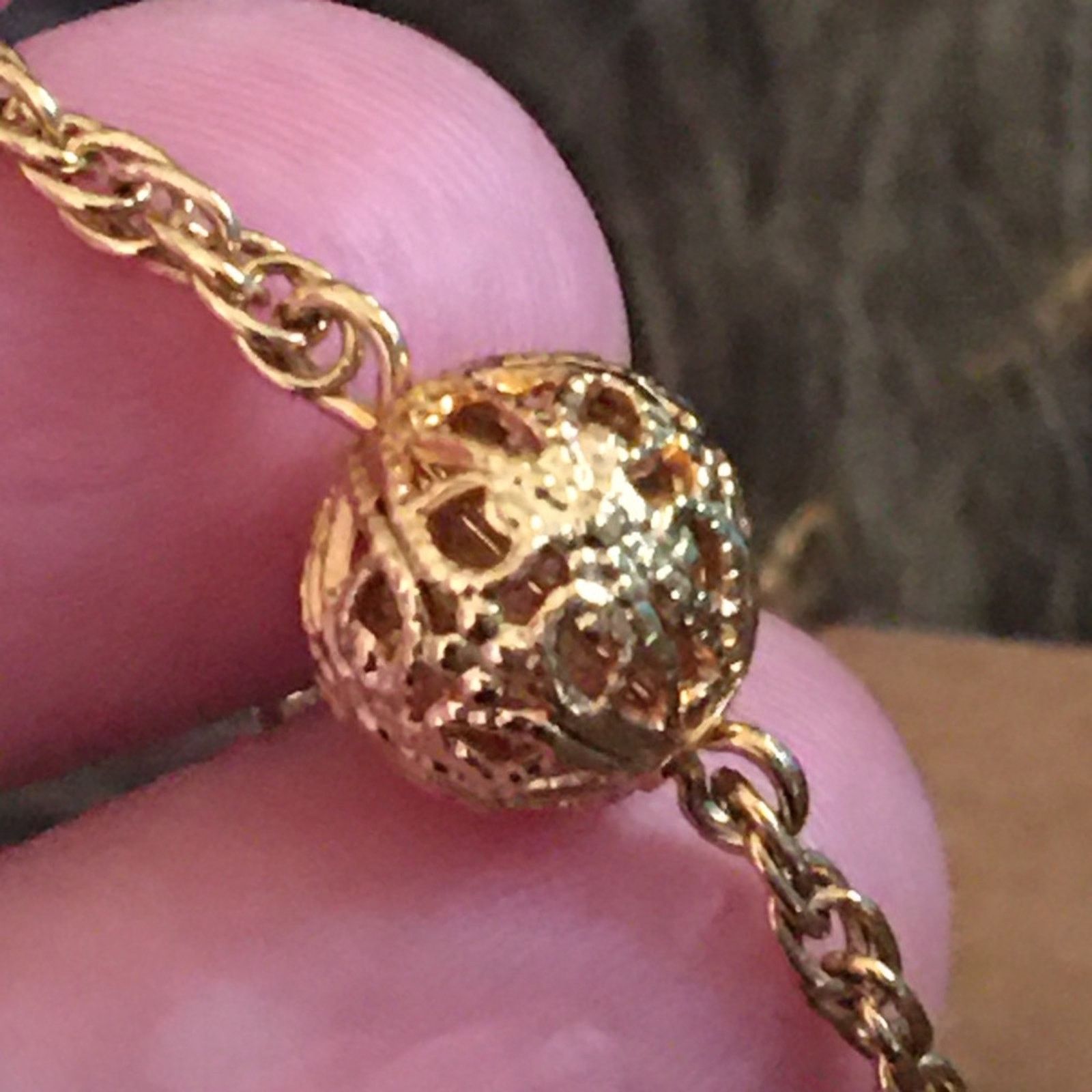 Vintage Vintage 70s-80s gold filigree ball jewelry set Size ONE SIZE - 8 Thumbnail