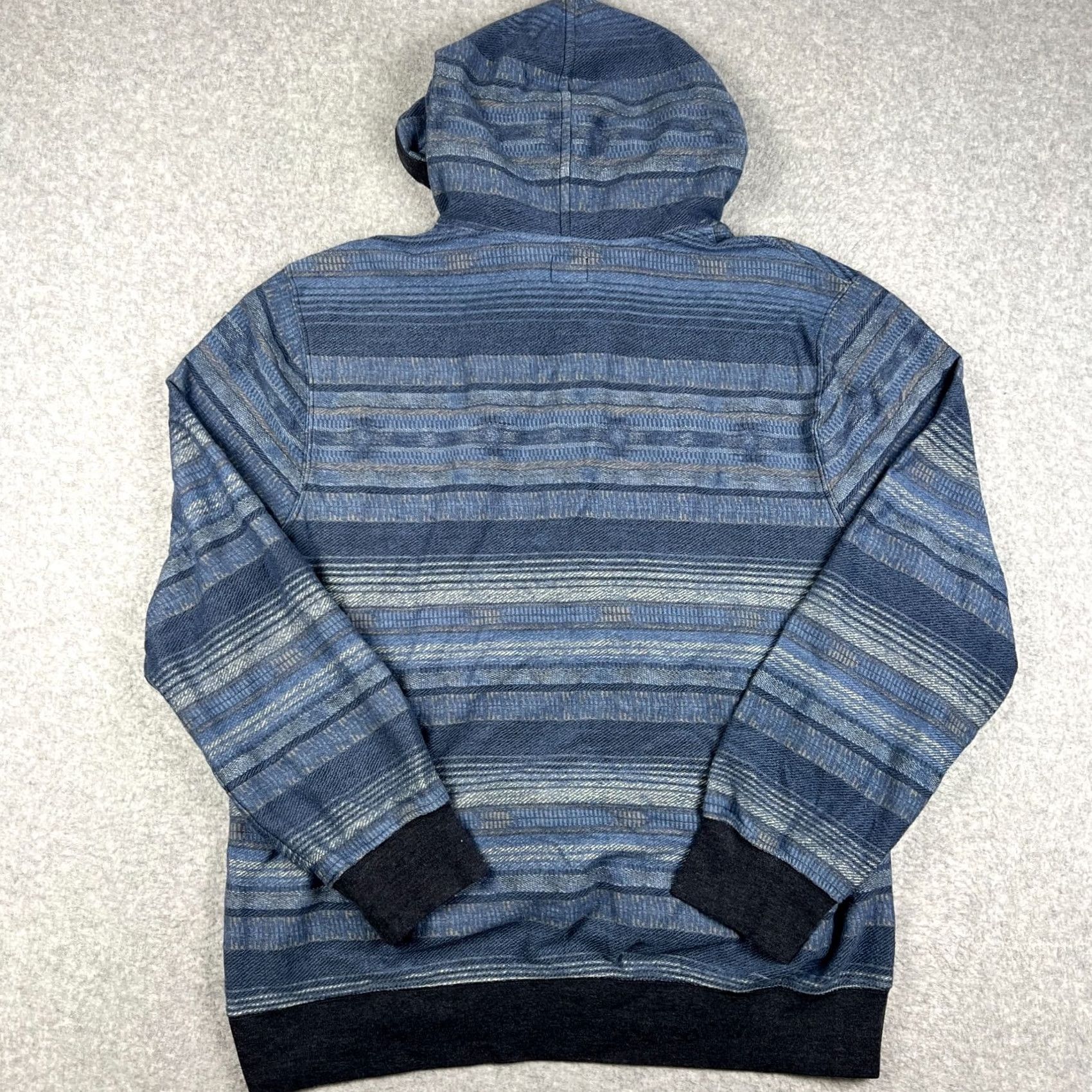 Faherty Faherty Campfire Hoodie Henley Pullover Sweatshirt 2XL Mens Blue Striped Baja Size US XXL / EU 58 / 5 - 2 Thumbnail