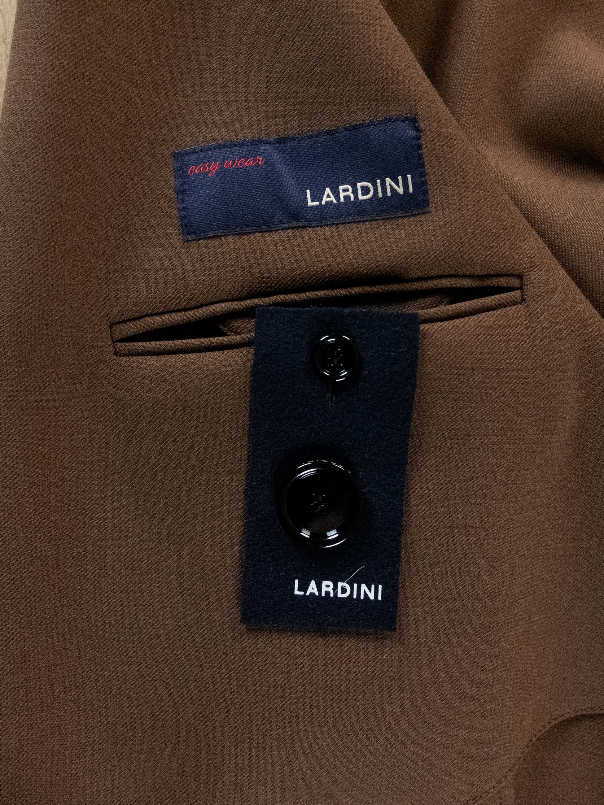 Lardini LARDINI easy wear brown wool overcoat Size 40 US / 50 IT Size US L / EU 52-54 / 3 - 18 Thumbnail