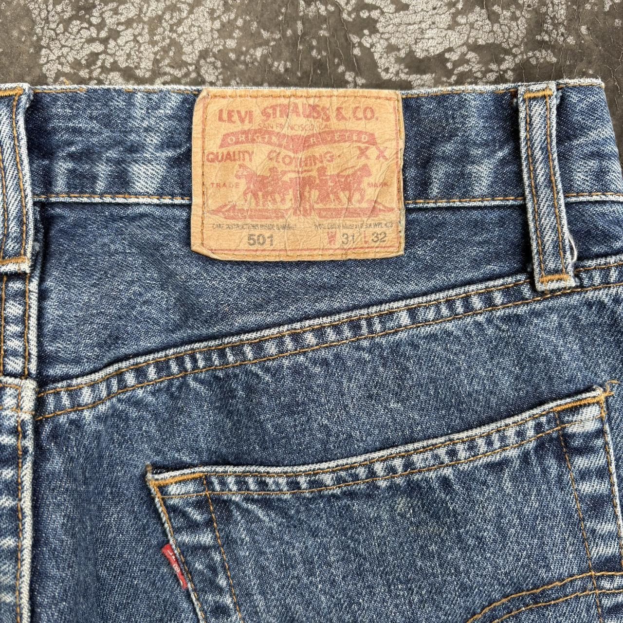Levi's Vintage 90s Levi's 501 Blue Denim Jeans Cut-Offs Size US 31 - 4 Thumbnail