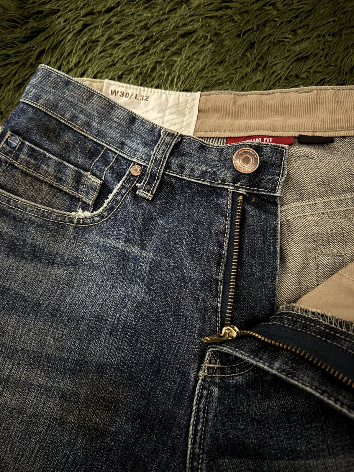 Oakley [W30/L32] Oakley Japan Splatter Pattern Washed Denim Pants Size US 30 / EU 46 - 9 Thumbnail