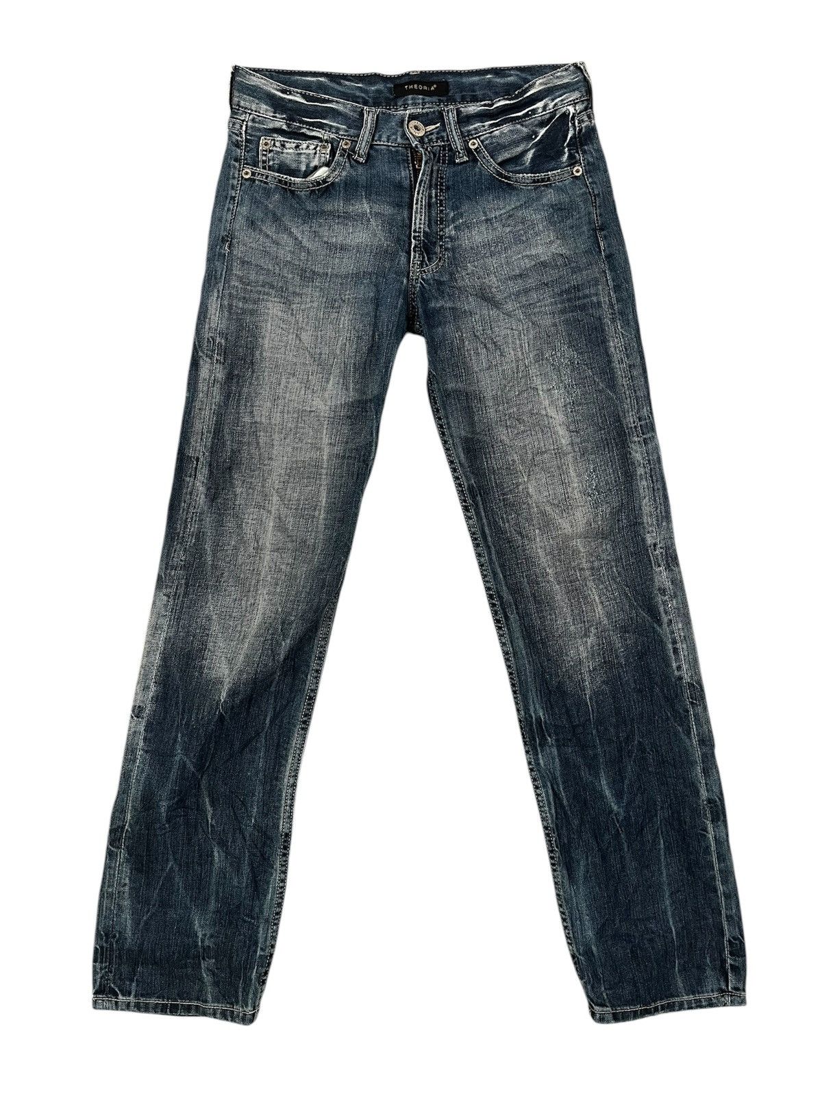 Japanese Brand Distressed Denim Theoria Japan Size US 30 / EU 46 - 1 Thumbnail