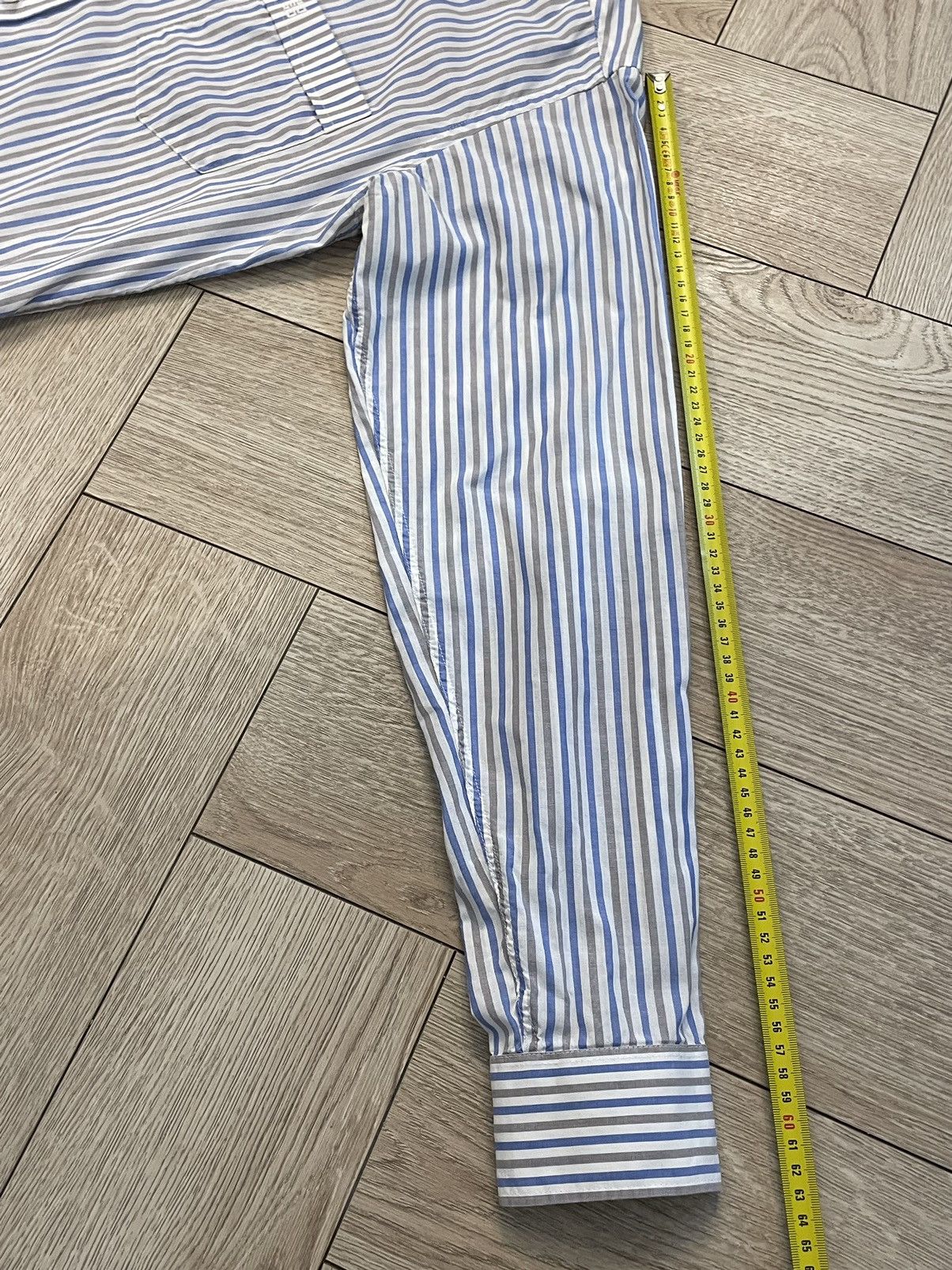 Givenchy Givenchy Paris Long Sleeve Button Down Dress Shirt Striped Size US M / EU 48-50 / 2 - 13 Thumbnail