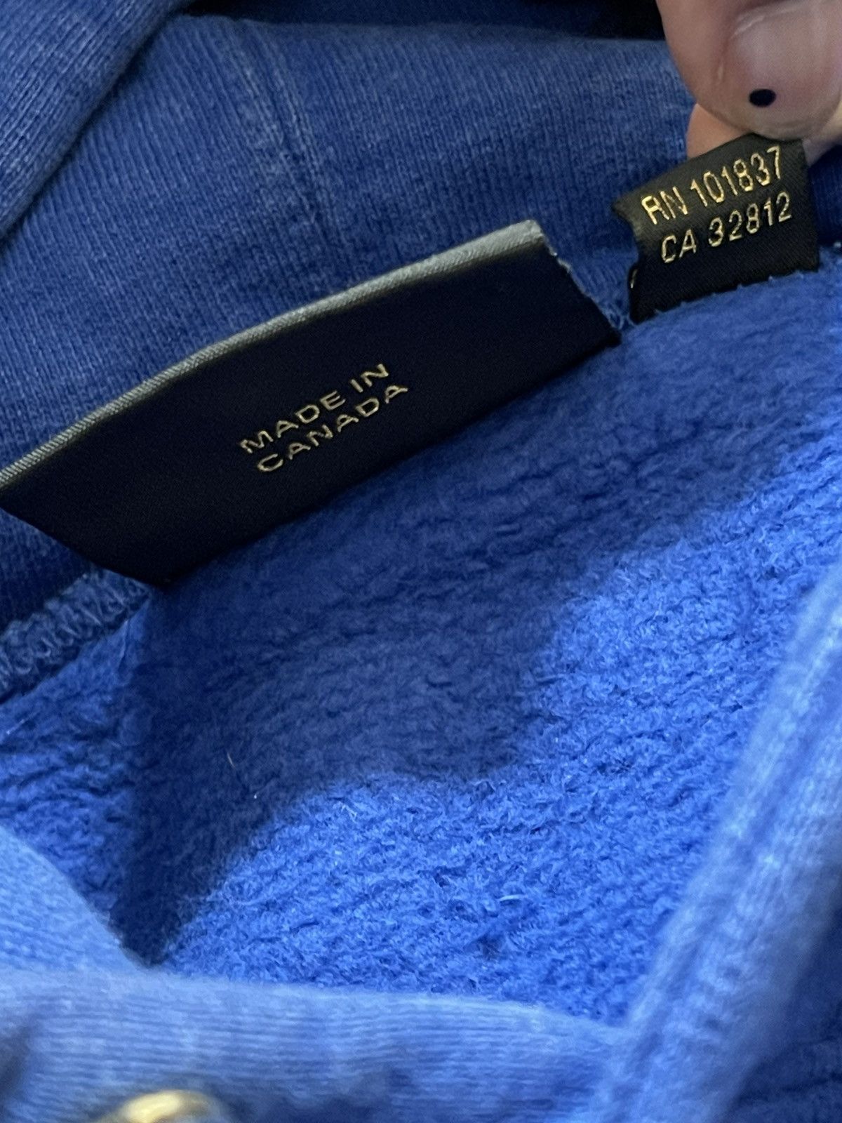 Supreme × Undercover Supreme x Undercover Anarchy Hoodie Blue Sz. L Size US L / EU 52-54 / 3 - 9 Thumbnail