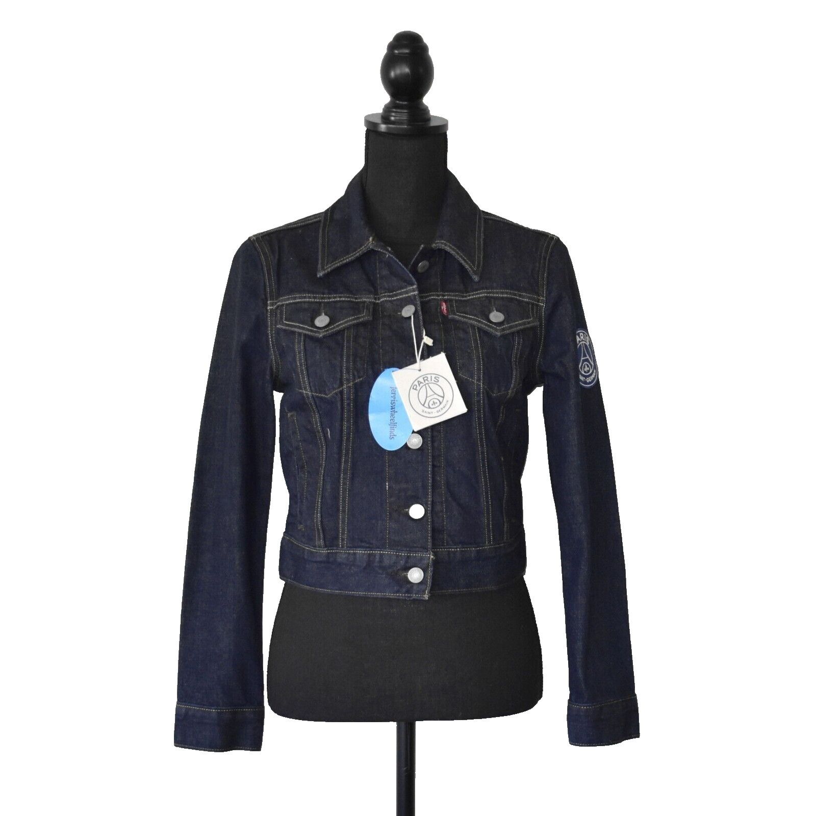 Levi's NWT LEVIS X PARIS SAINT GERMAIN PSG Logo Denim Jacket Size S Size S / US 4 / IT 40 - 2 Thumbnail