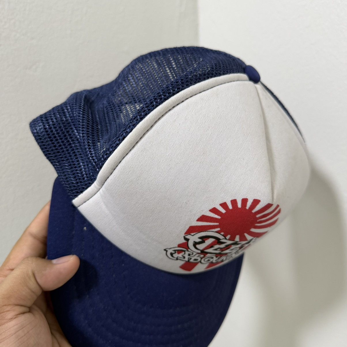 Ozzy Osbourne Vintage 80s/90s Ozzy Osbourne "Rising Sun" Logo Trucker Hat Size ONE SIZE - 6 Thumbnail