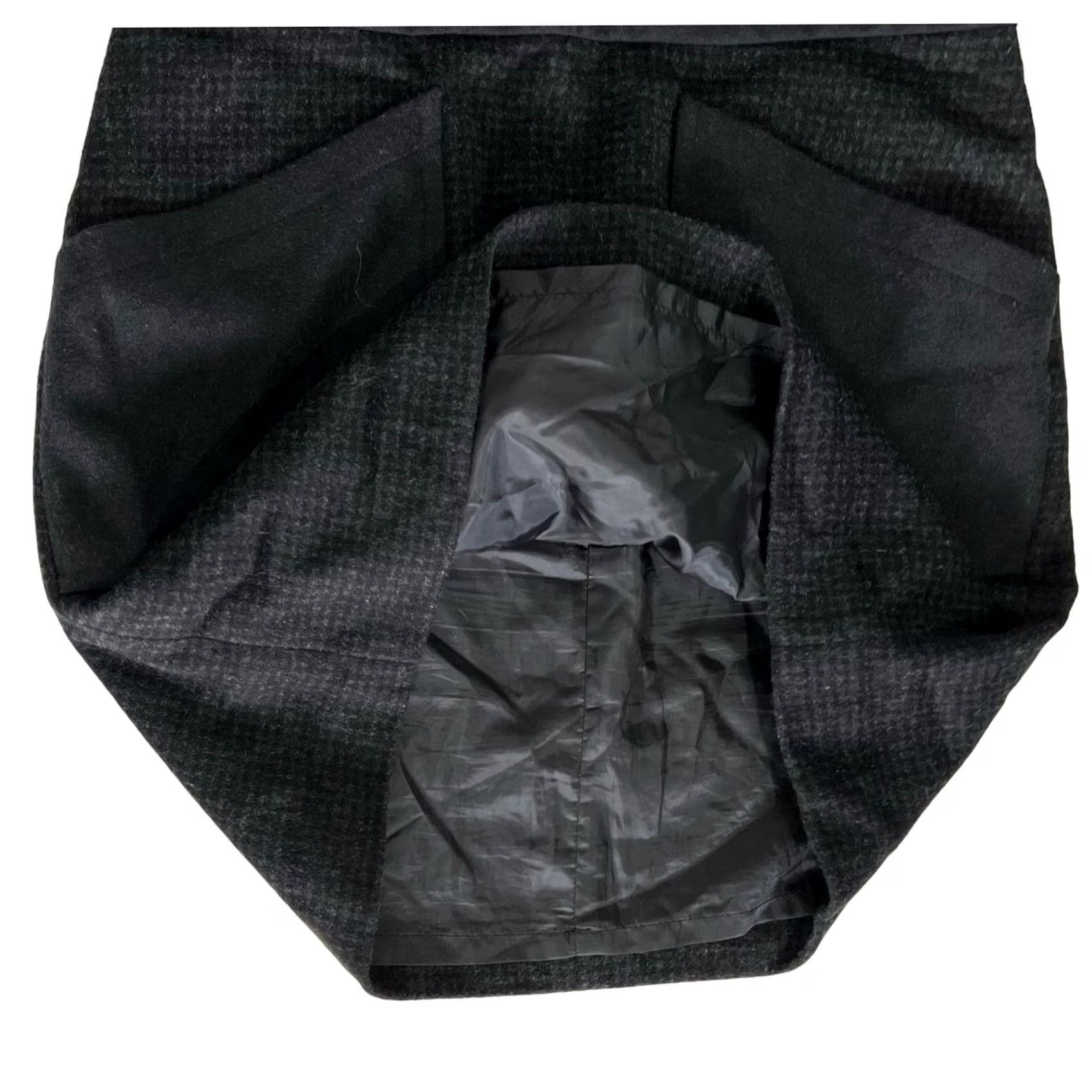 J.Crew J.Crew Women's Mini Skirt Dark Gray Wool Blend Patch-Pocket Size 2 Skirt, Women, Gray, Short, Pencil, Wool Blend, ZIP Closure Size 26" / US 2 / IT 38 - 2 Thumbnail