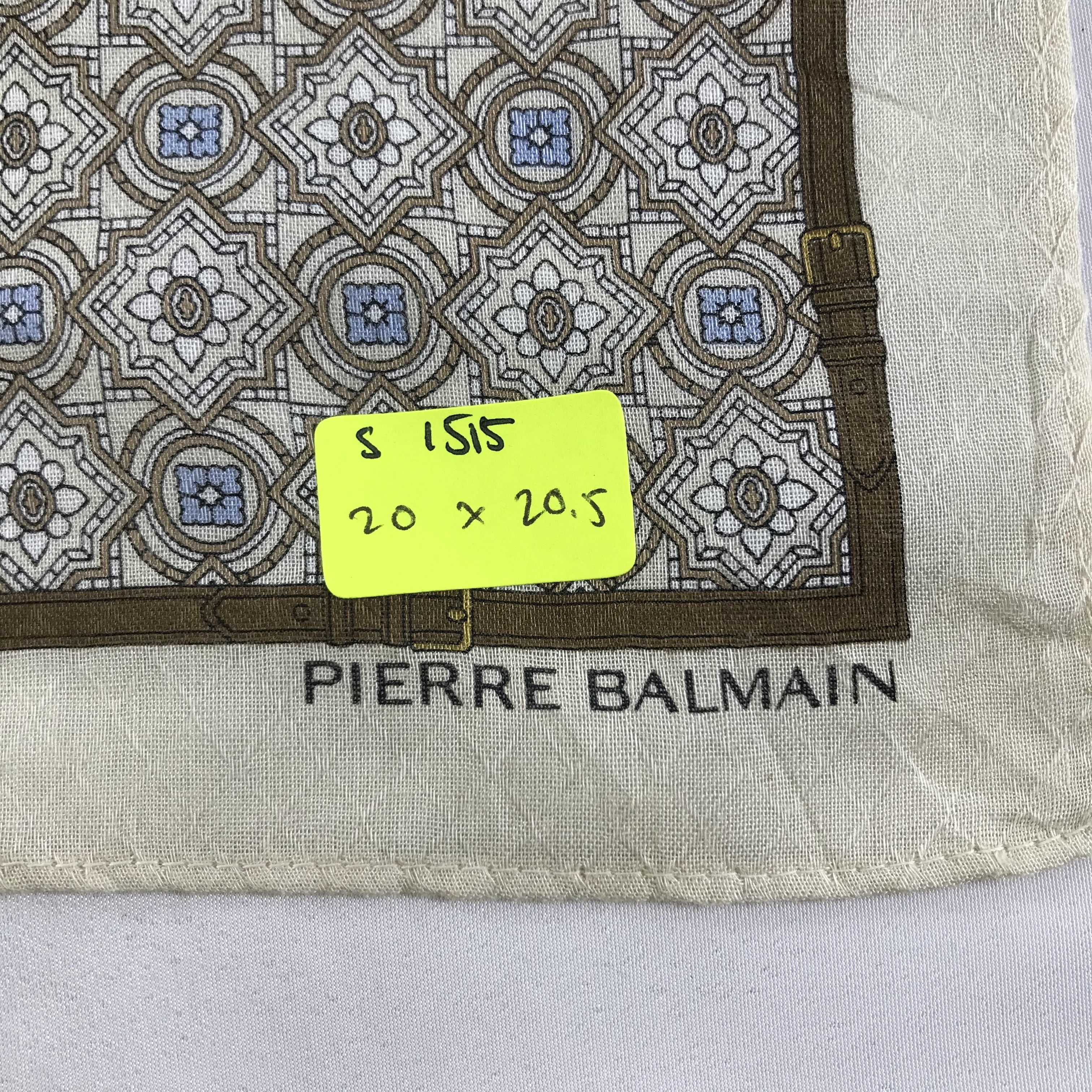 Pierre Balmain × Vintage Pierre Balmain Bandana / Handkerchief / Neckerchief - S1515 Size ONE SIZE - 5 Thumbnail