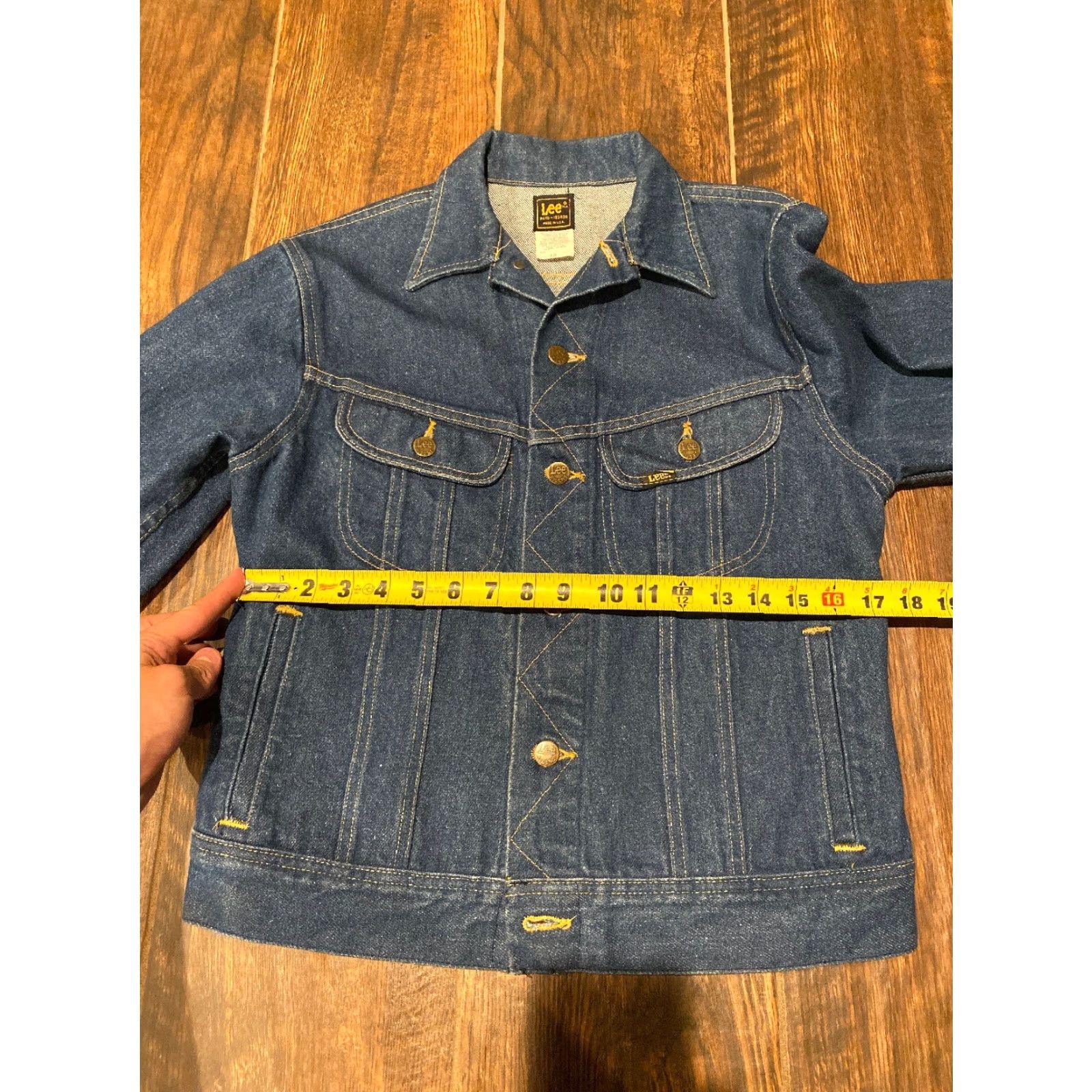 Lee VINTAGE Trucker Denim Blue Jean Jacket Lee Riders #153438 Size 18 Size 40" / US 18 - 6 Thumbnail
