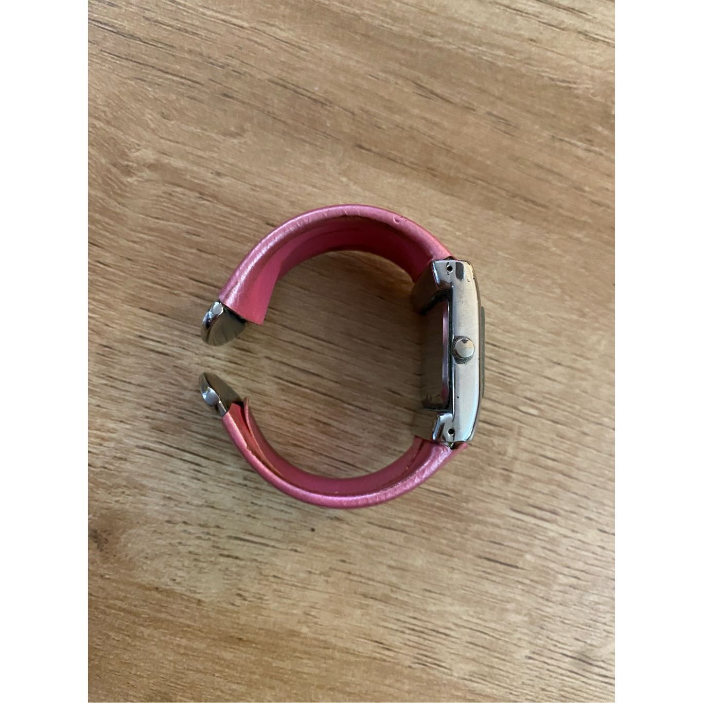Anya Hindmarch Anya LTD Pink Bracelet Watch- Silver Tone with Pink Band Size ONE SIZE - 3 Thumbnail