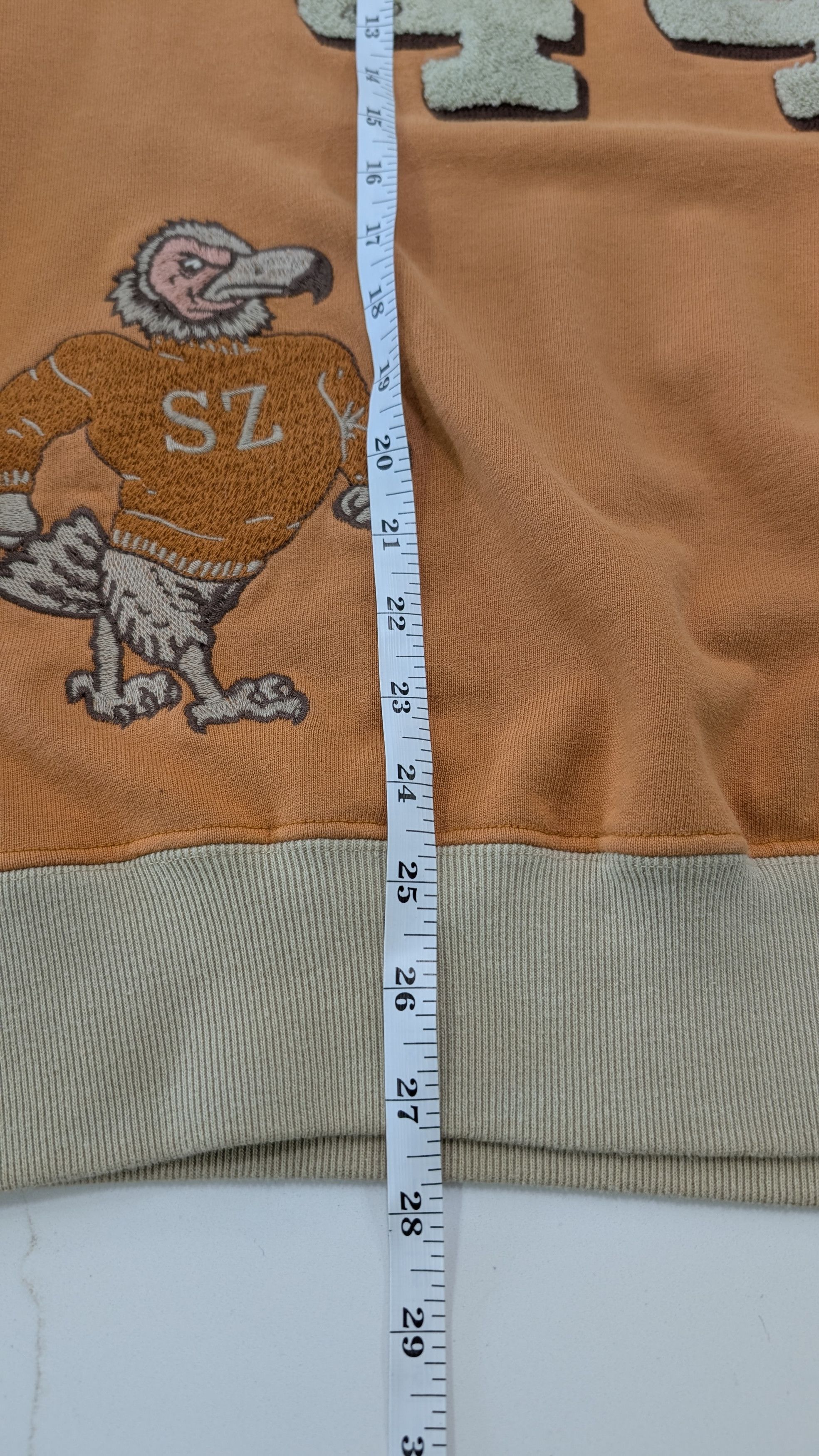 Samuel Zelig SAMUEL ZELIG Varsity Crewneck - Vintage Orange - Made in USA Size US S / EU 44-46 / 1 - 9 Thumbnail