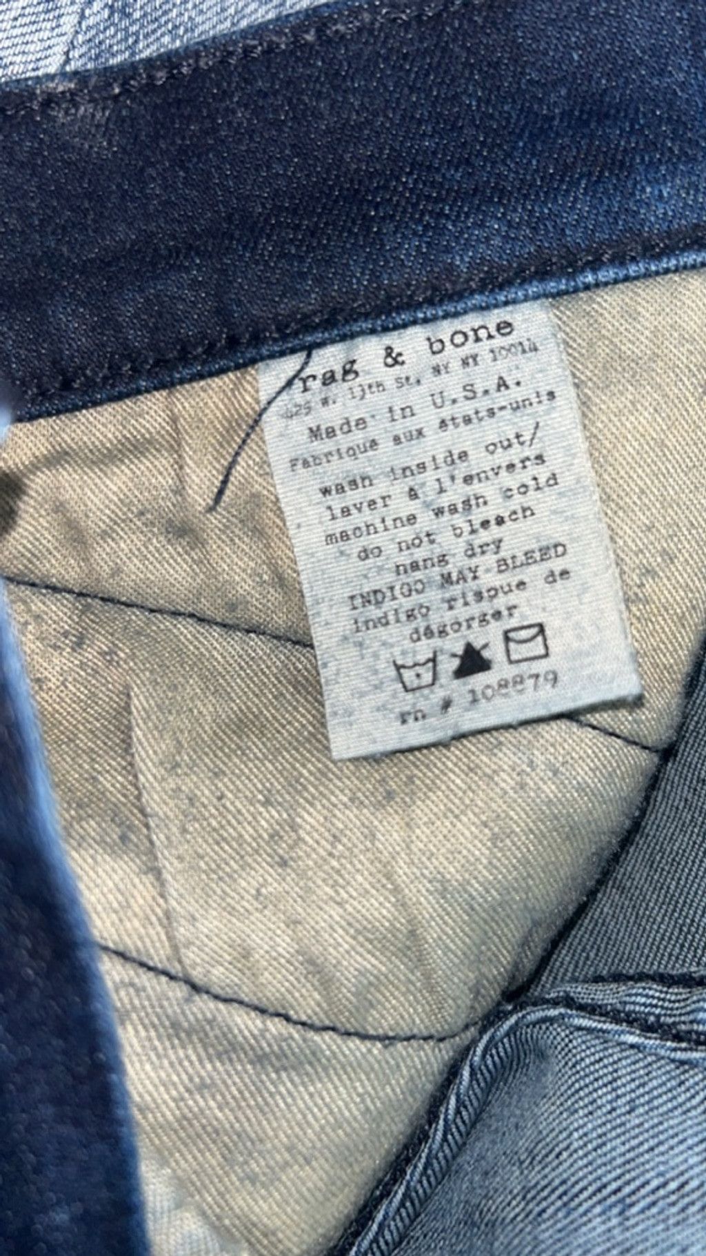 Rag & Bone Women's Rag & Bone Blue Skinny Jeans with Zippers Size 30 Size 30" / US 8 / IT 44 - 5 Thumbnail