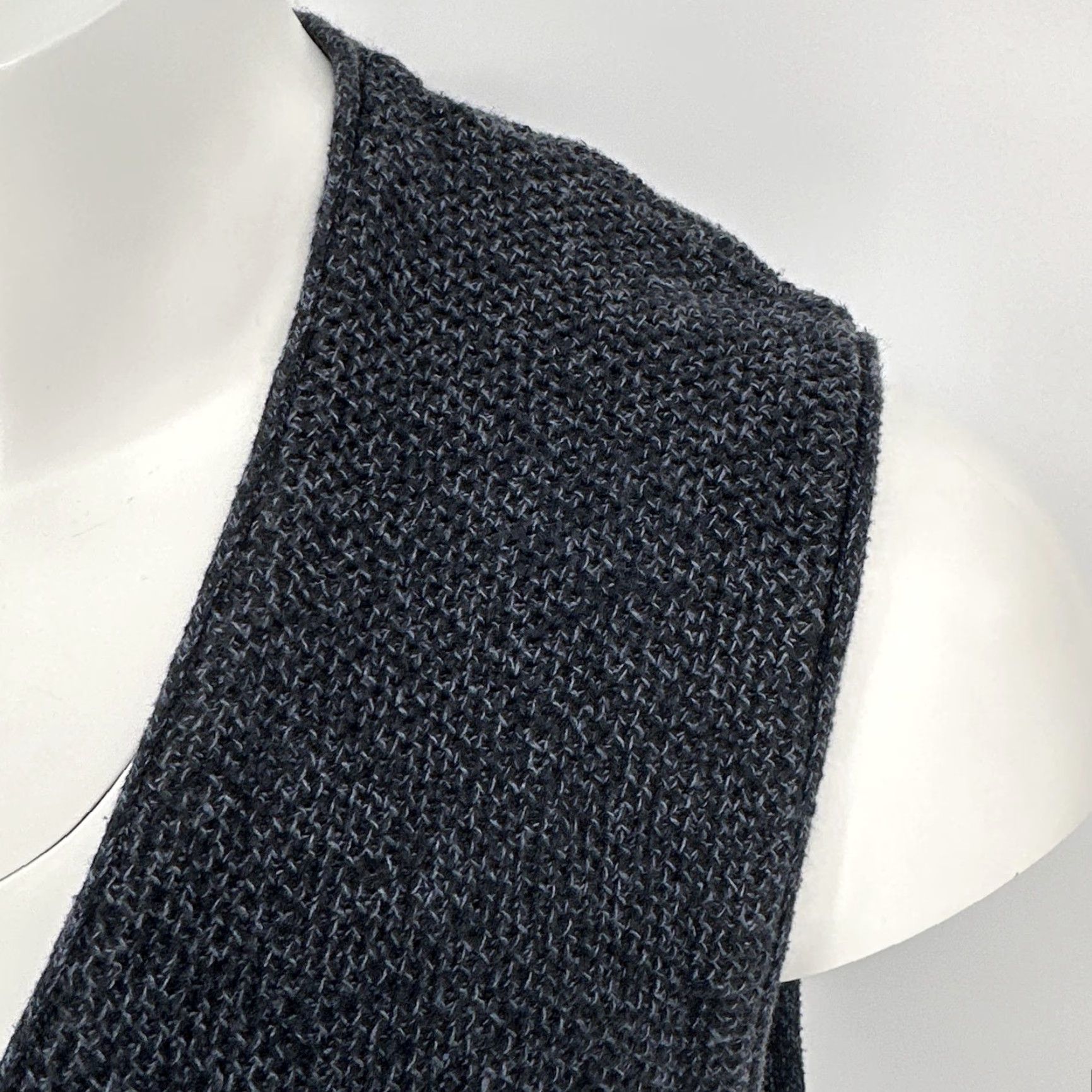 Vintage VINTAGE St. John's Bay Sweater Vest Mens Medium Gray Knit Cardigan 80s 90s Solid Button Front V-Neck Cotton Acrylic Casual Fall Mens Size US M / EU 48-50 / 2 - 2 Thumbnail