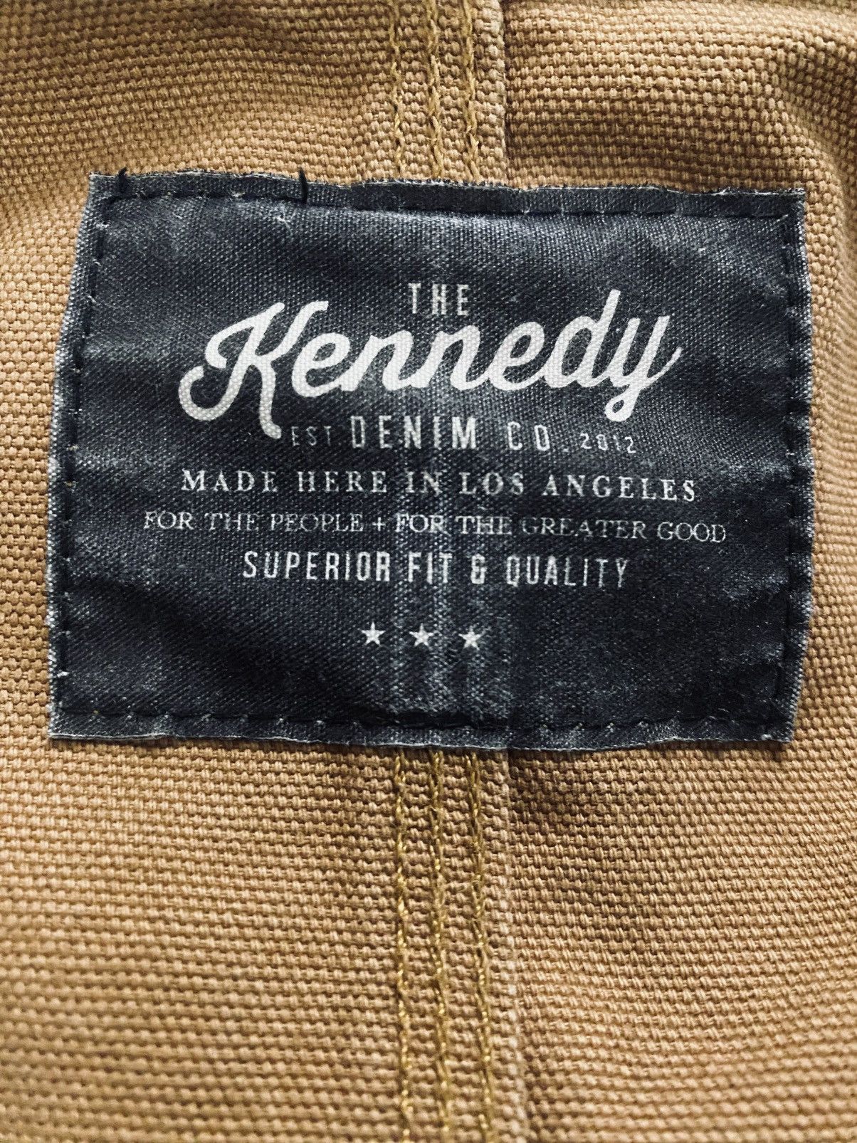 Other Kennedy Denim Co LA Brown 13oz Duck Canvas Chore Coat L VGC Size US L / EU 52-54 / 3 - 2 Thumbnail