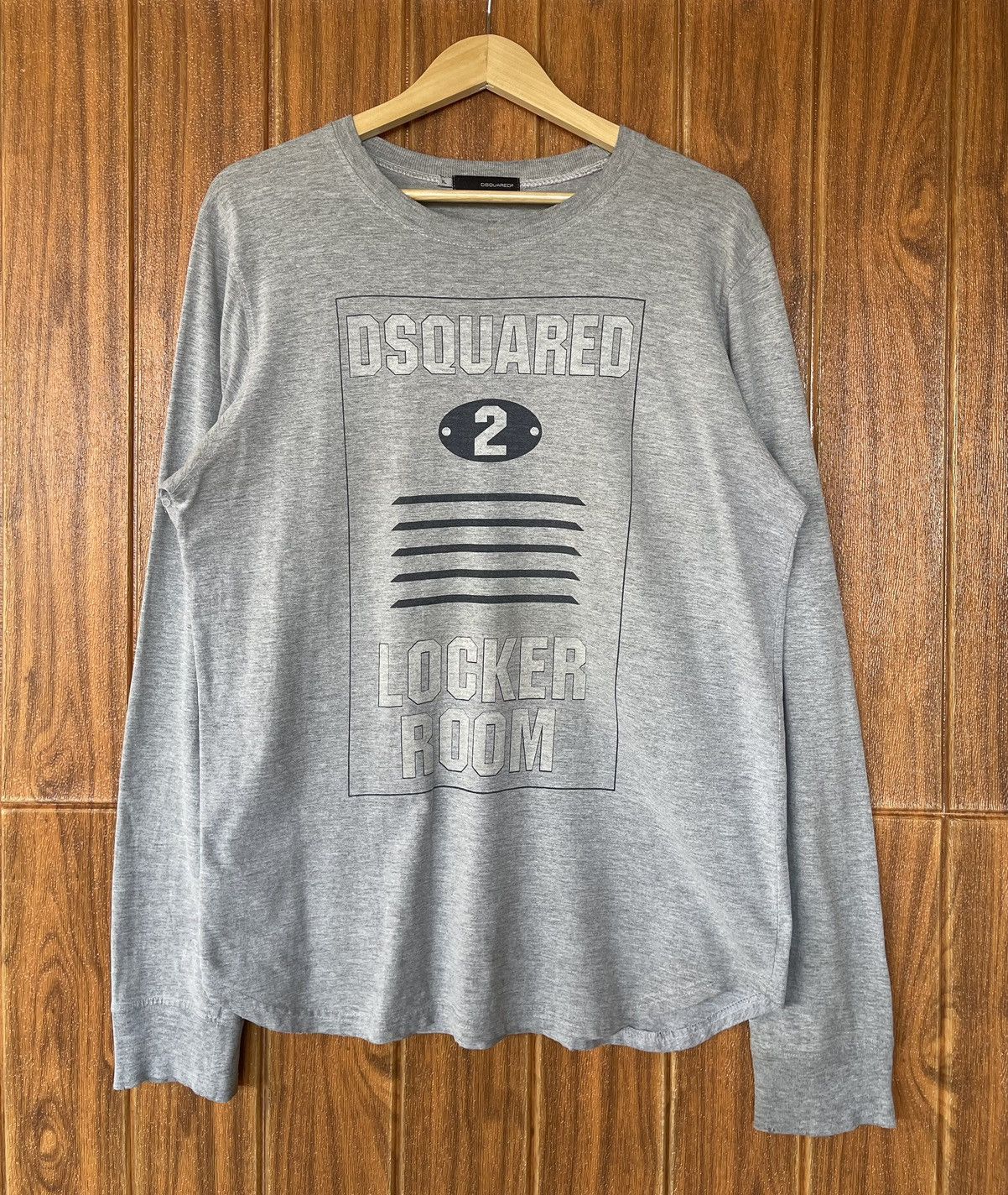Designer × Dsquared2 × Vintage Vintage’y2k🔥DS QUARED2🔥Locker Room Distressed Longsleeve Tee Size US XL / EU 56 / 4 - 1 Thumbnail
