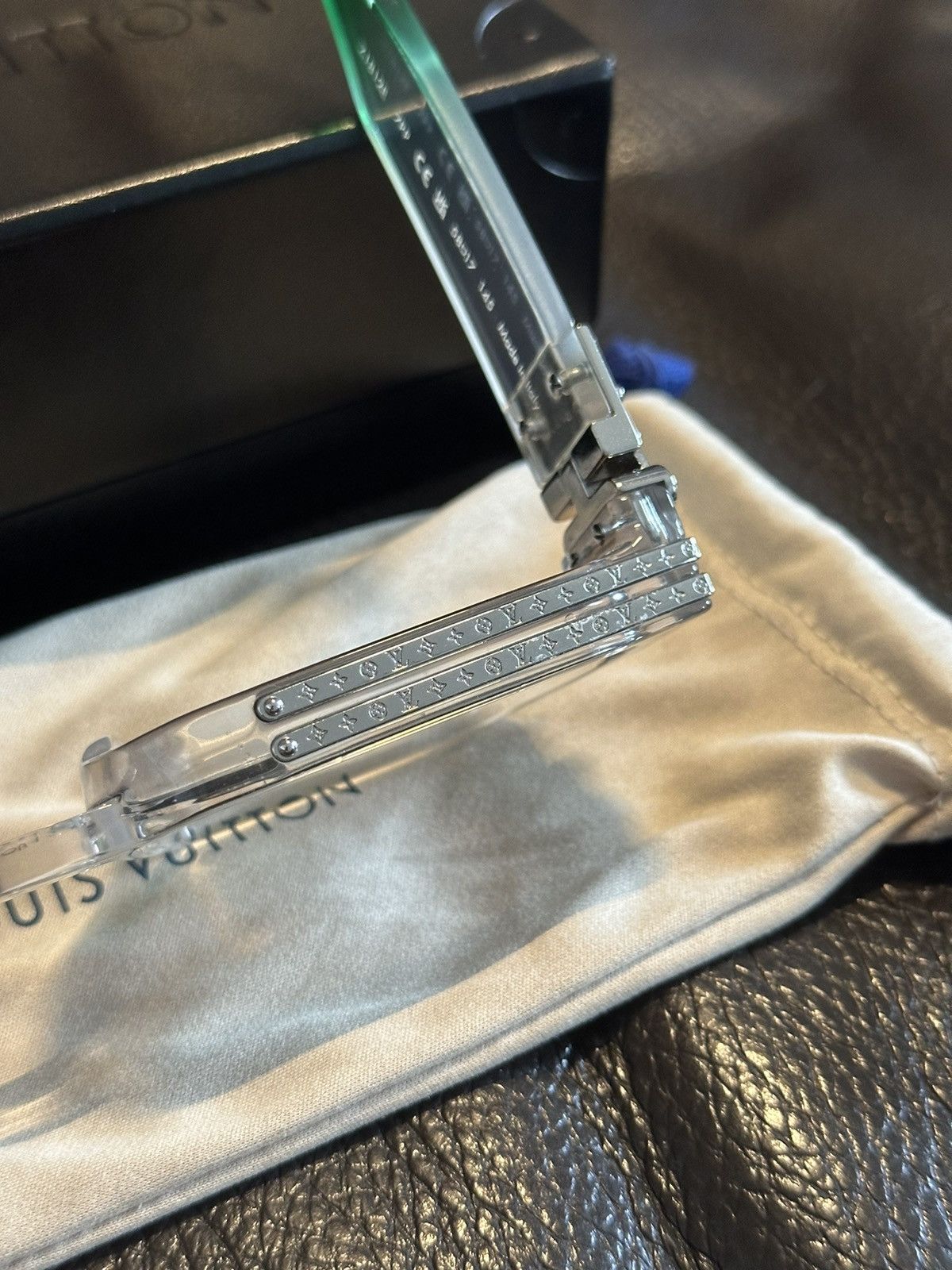 Louis Vuitton Louis Vuitton 1.1 Millionaire Transparent Sunglasses Z1812W Size ONE SIZE - 6 Thumbnail