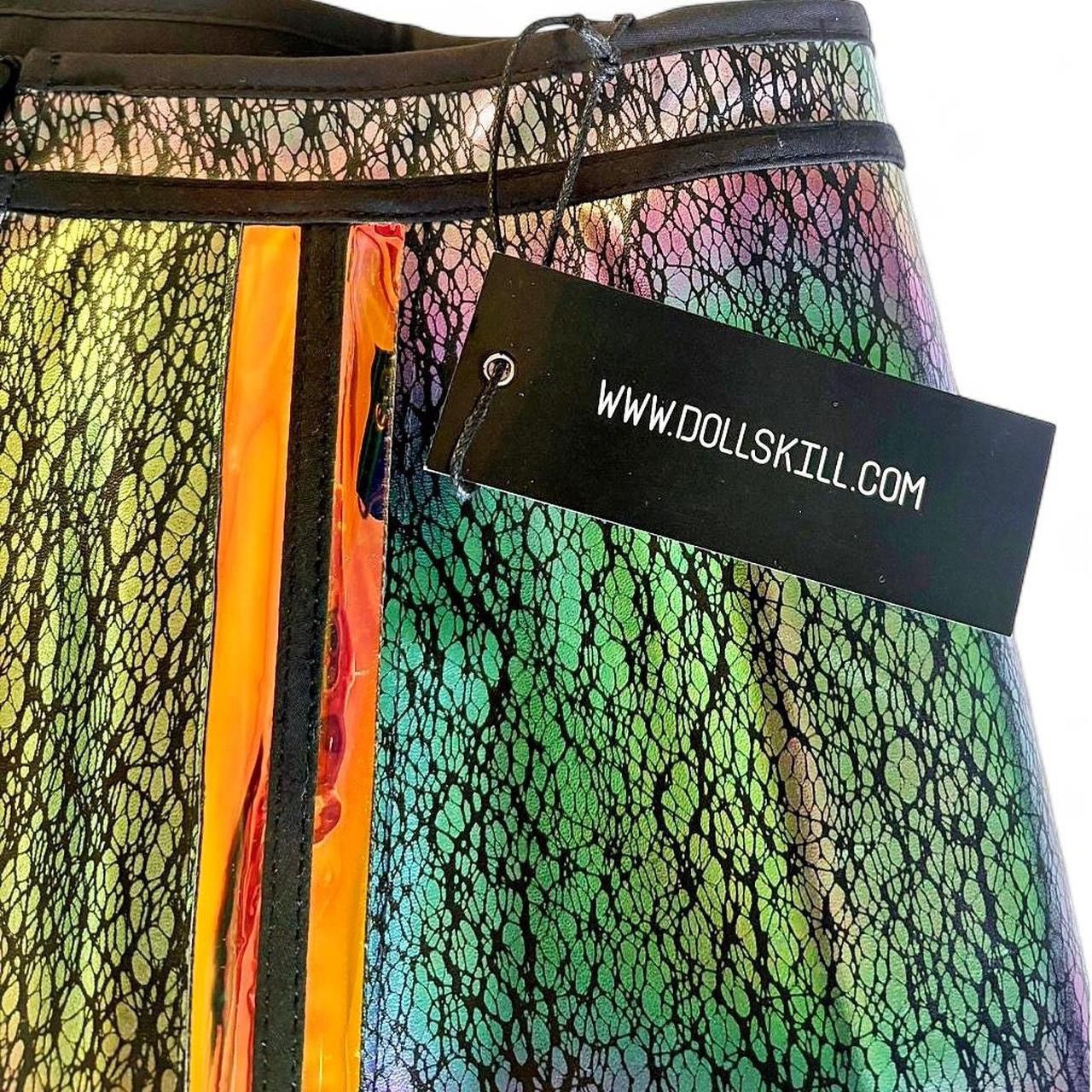 Dolls Kill Club Exx from DollsKill multi-colored holographic mini skirt Size 25" / US 0 / IT 36 - 2 Thumbnail