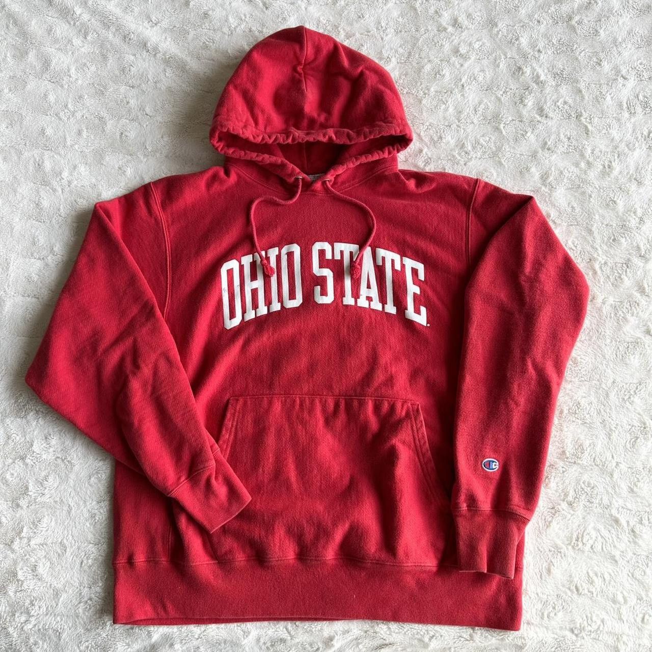 Champion Ohio State Hoodie Mens Large Red Champion Reverse Weave READ Size US L / EU 52-54 / 3 - 1 Thumbnail