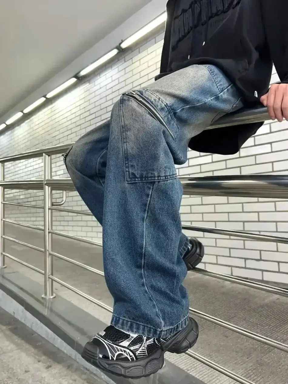 Japanese Brand Washed cargo pants jeans y2k Size US 32 / EU 48 - 4 Thumbnail