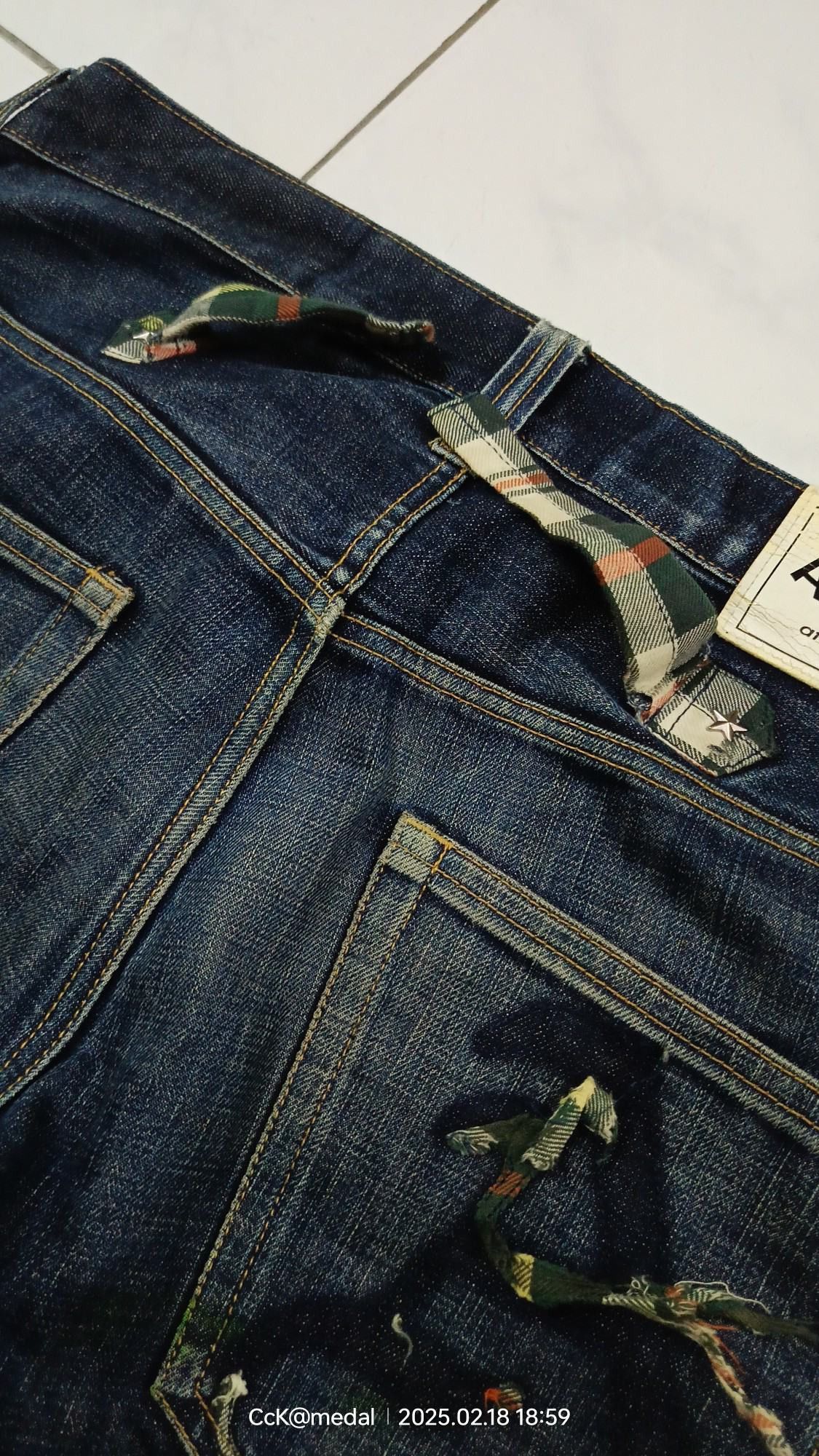 Japanese Brand × atmos Atos at*mos*phere distressed denim Size US 35 - 6 Thumbnail