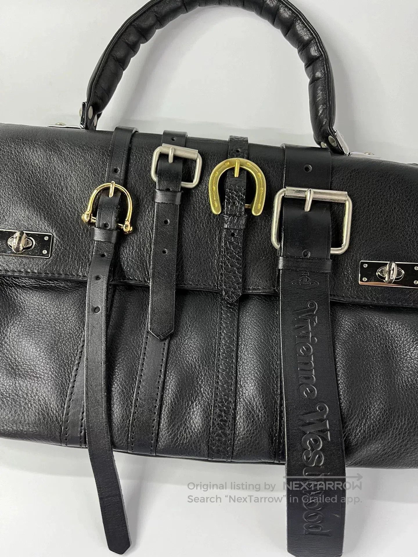 Vivienne Westwood Vivienne Westwood Black Large Accordion Handbag. Size ONE SIZE - 4 Thumbnail