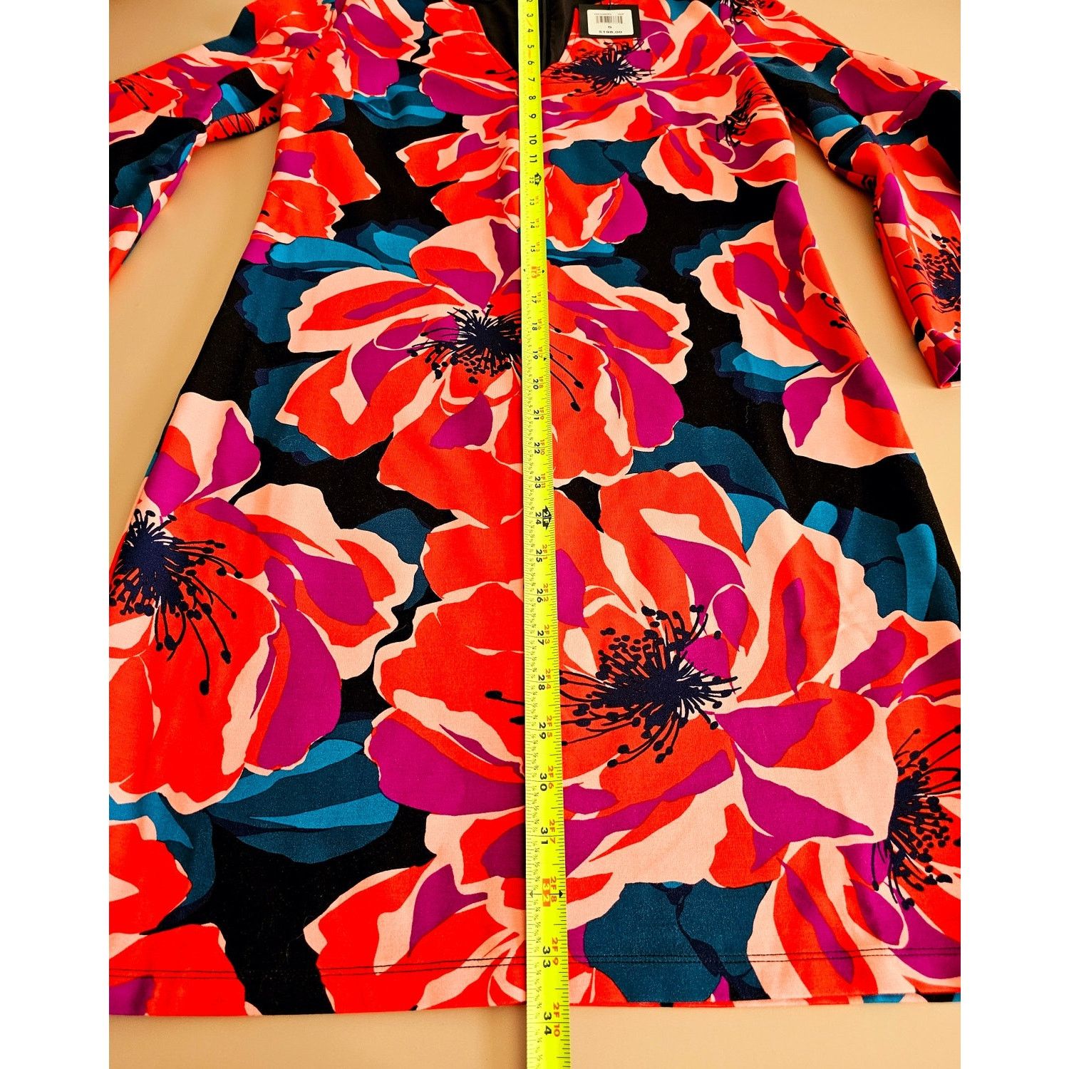 Trina Turk NWT Trina Turk Pali Bell Sleeve Ponte Floral Mini Dress S Size S / US 4 / IT 40 - 4 Thumbnail
