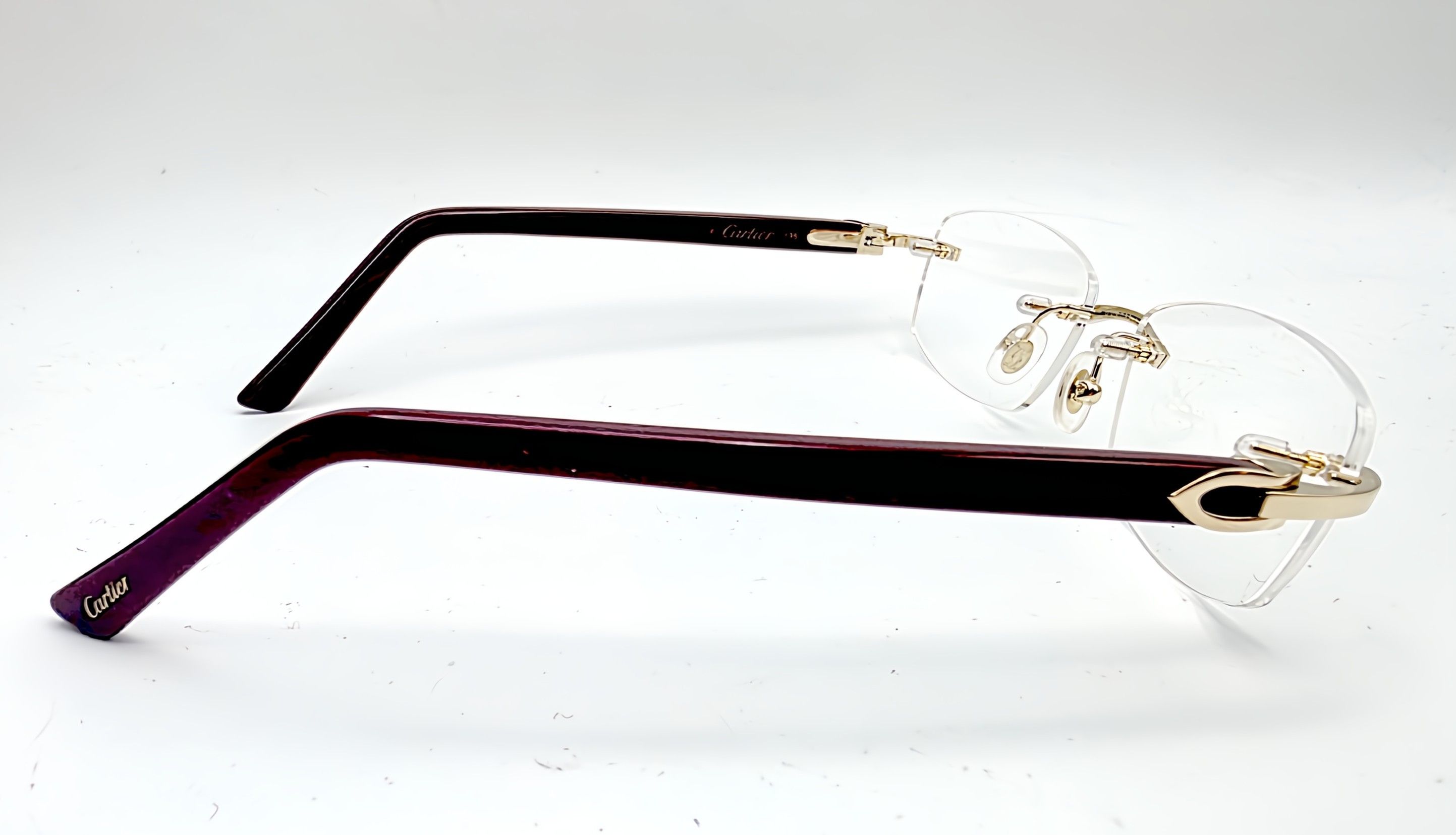 Cartier NEW! Cartier Glasses Canazei Burgandy CT0048O Size ONE SIZE - 8 Thumbnail
