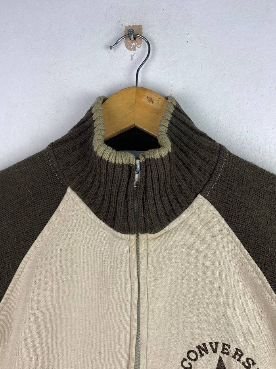 Converse converse cotton jacket wool sleeves nice design Size US L / EU 52-54 / 3 - 2 Thumbnail