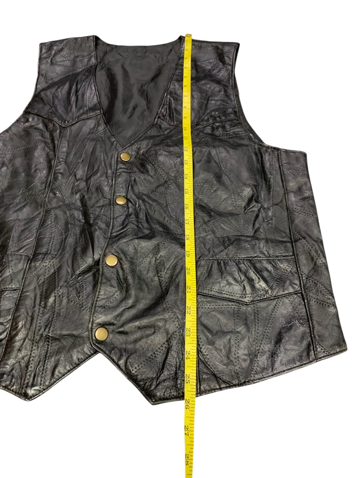 Leather × Vintage Vintage Leather Vests Jacket Size US L / EU 52-54 / 3 - 10 Thumbnail