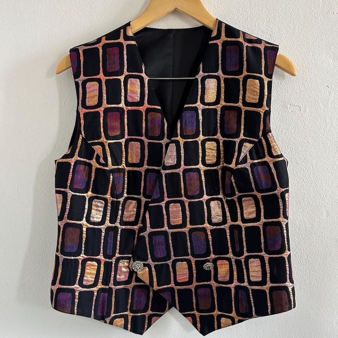 Vintage Vintage Wool Lurex Blend Vest Size XXL / US 16-18 / IT 52-54 - 8 Thumbnail