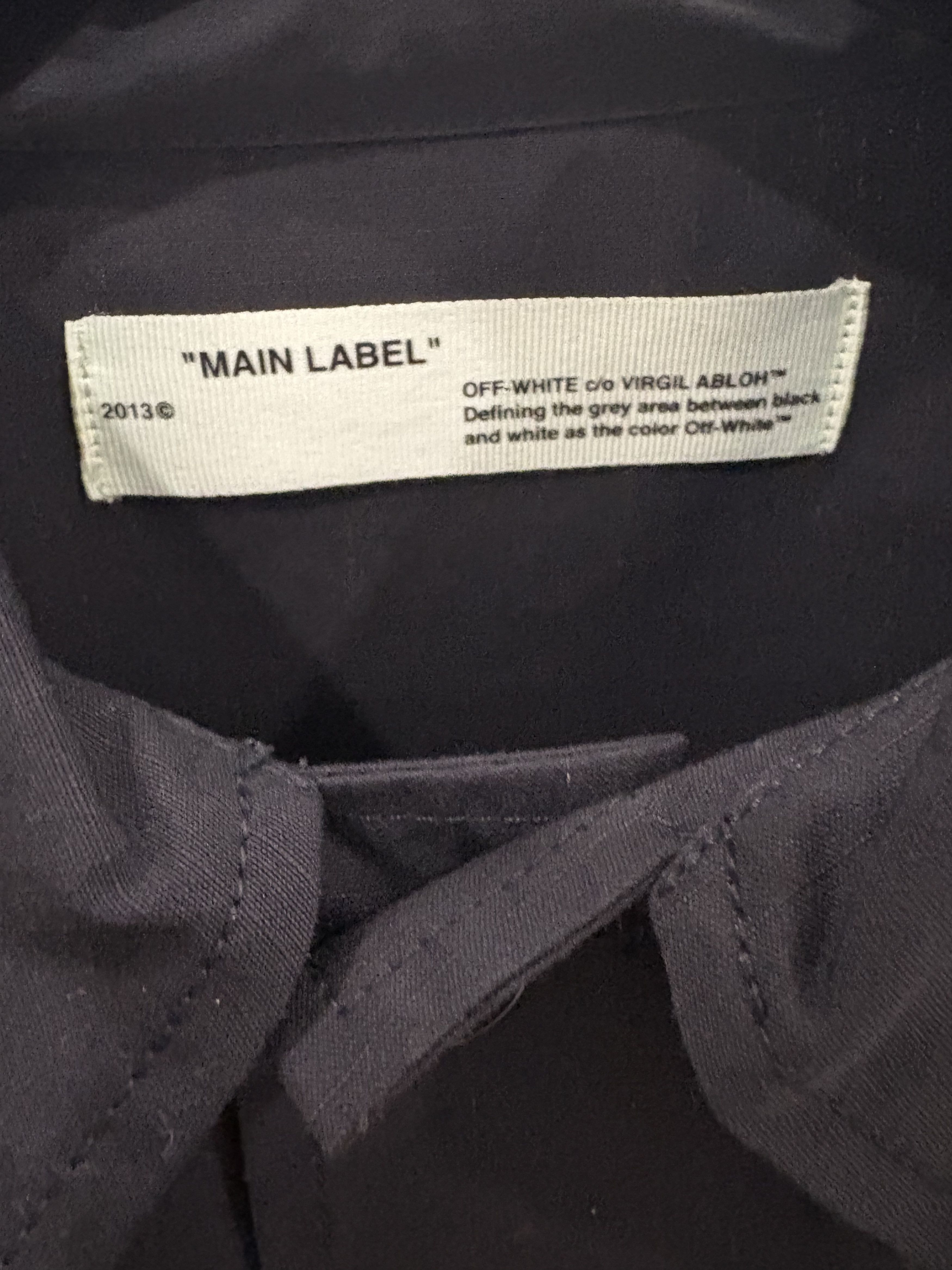 Off-White Off-White Firetape Printed Button Oversized Shirt Size US L / EU 52-54 / 3 - 3 Thumbnail